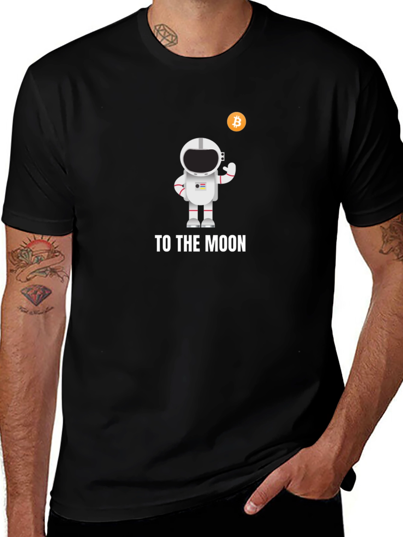 Bitcoin Astronaut Black T-Shirt