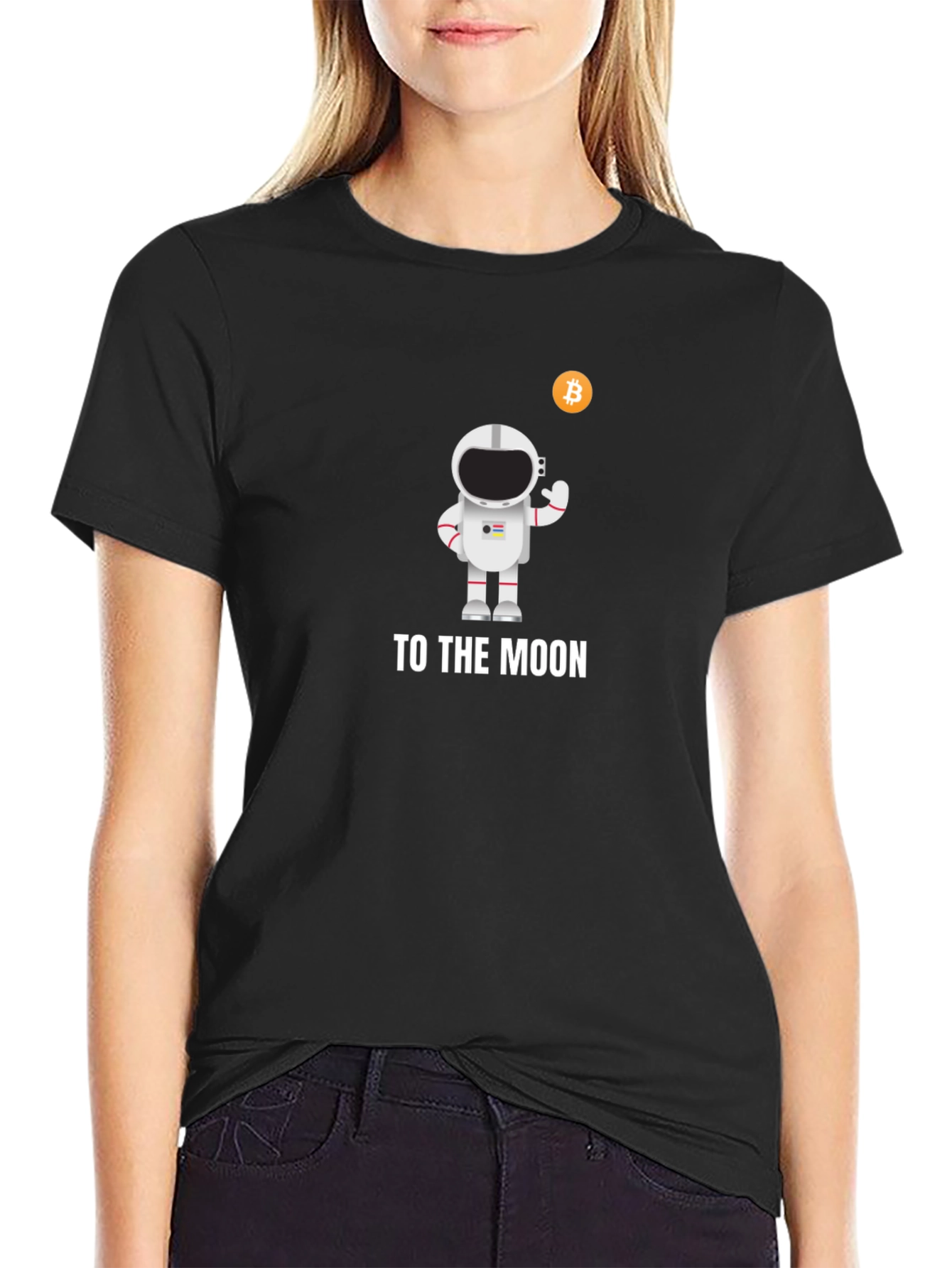 Bitcoin Astronaut Black T-Shirt