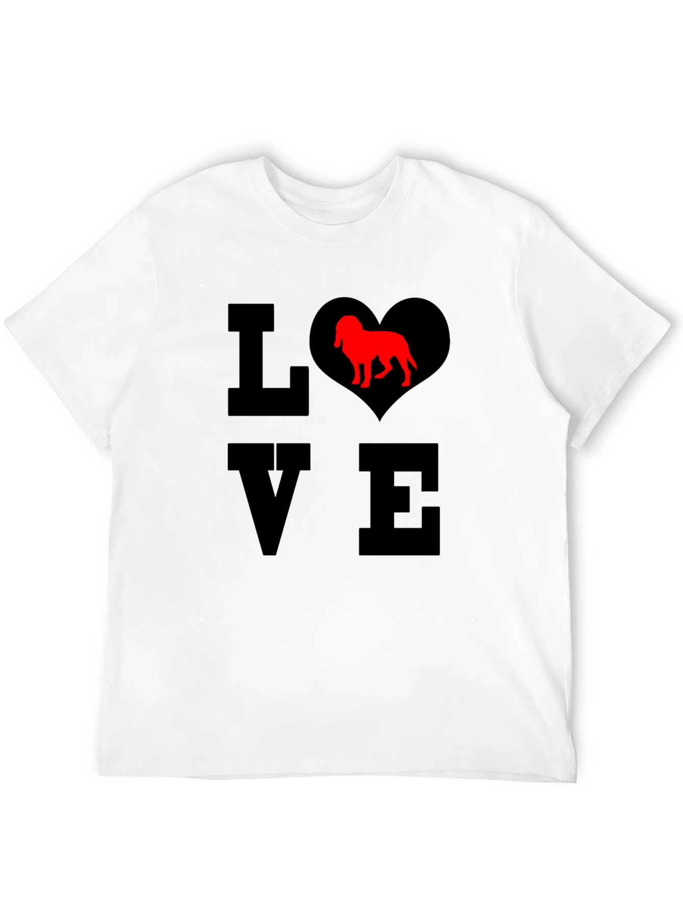Dog Lover T-Shirt - Heart Design