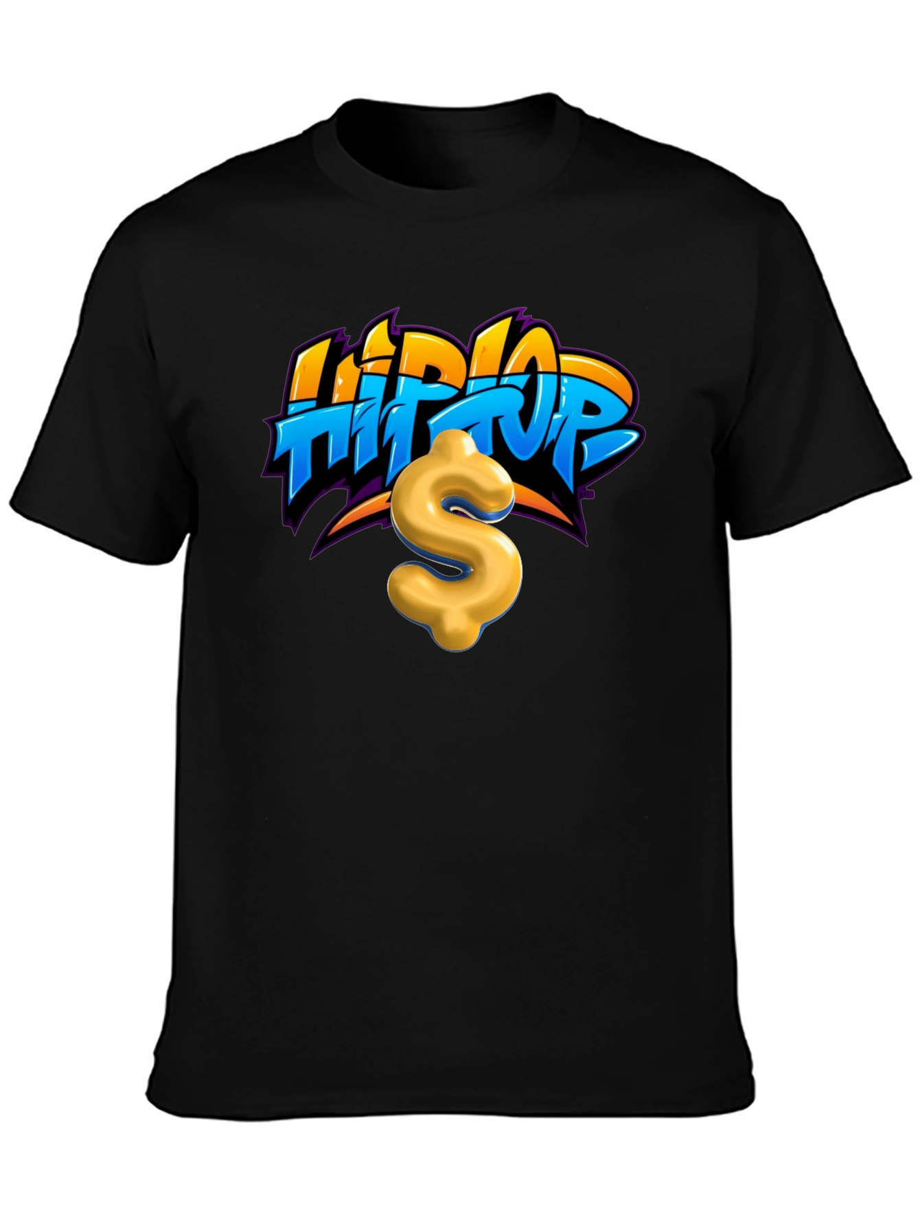 Hip Hop Dollar Sign Graphic Tee