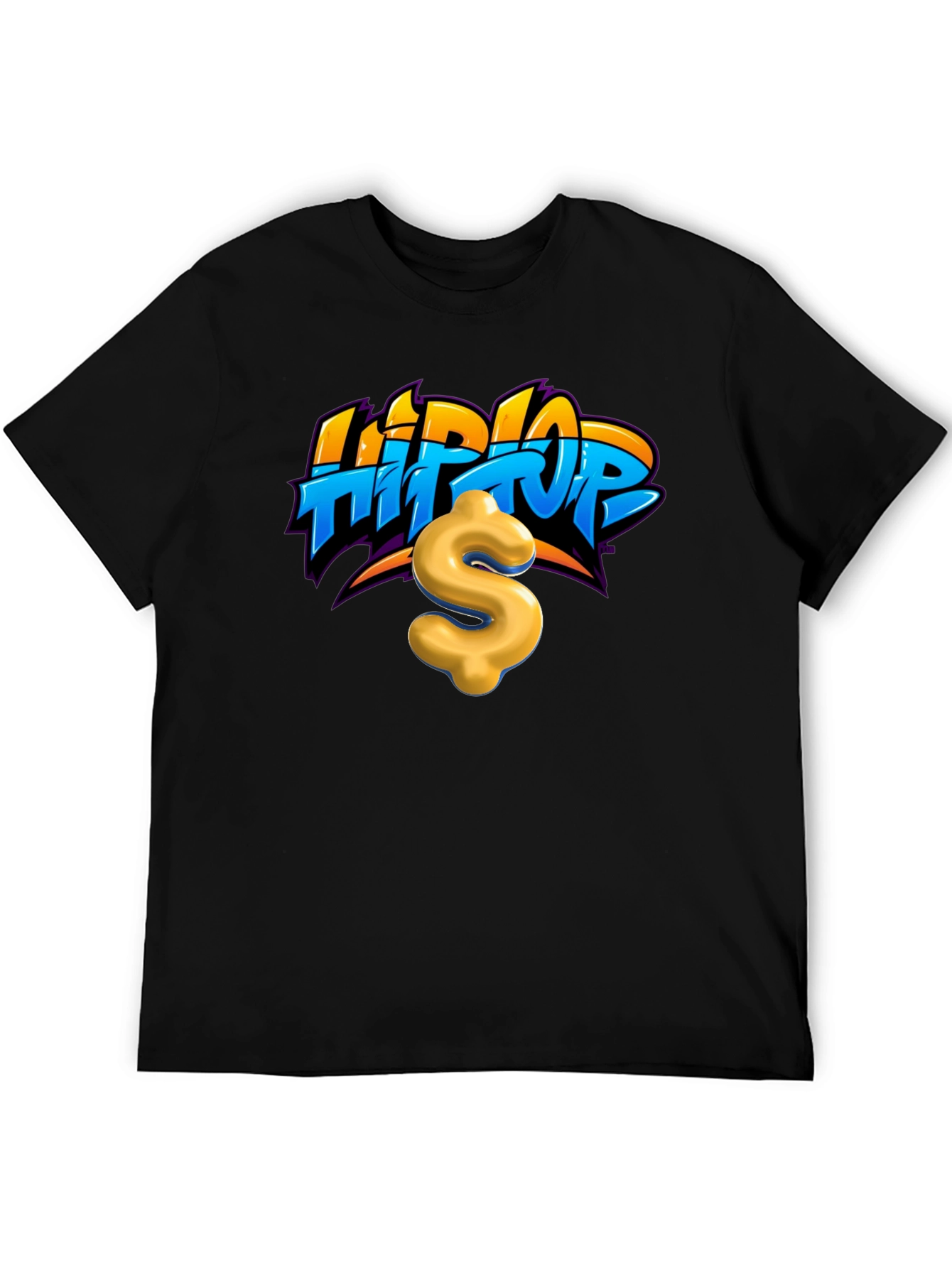 Hip Hop Dollar Sign Graphic Tee