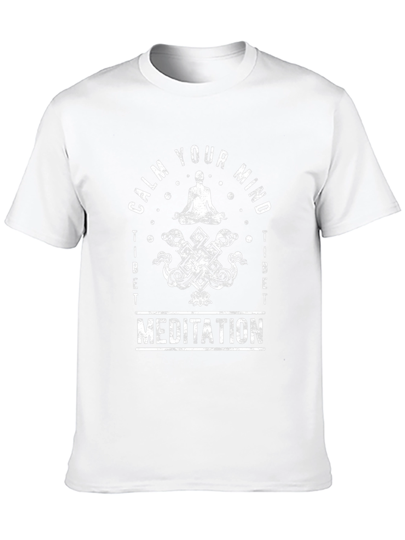 Calm Your Mind Meditation T-Shirt - Spiritual Design