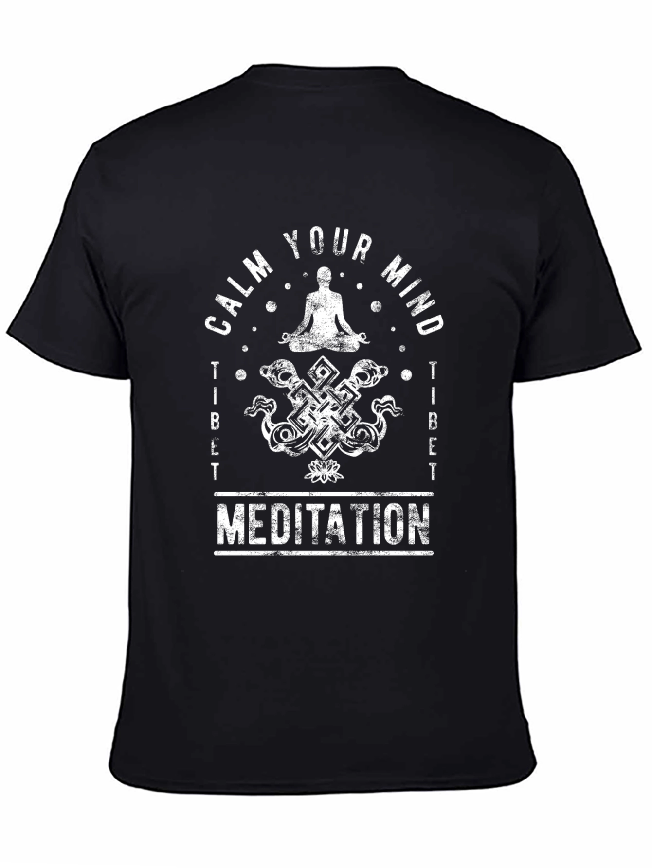 Calm Your Mind Meditation T-Shirt - Spiritual Design