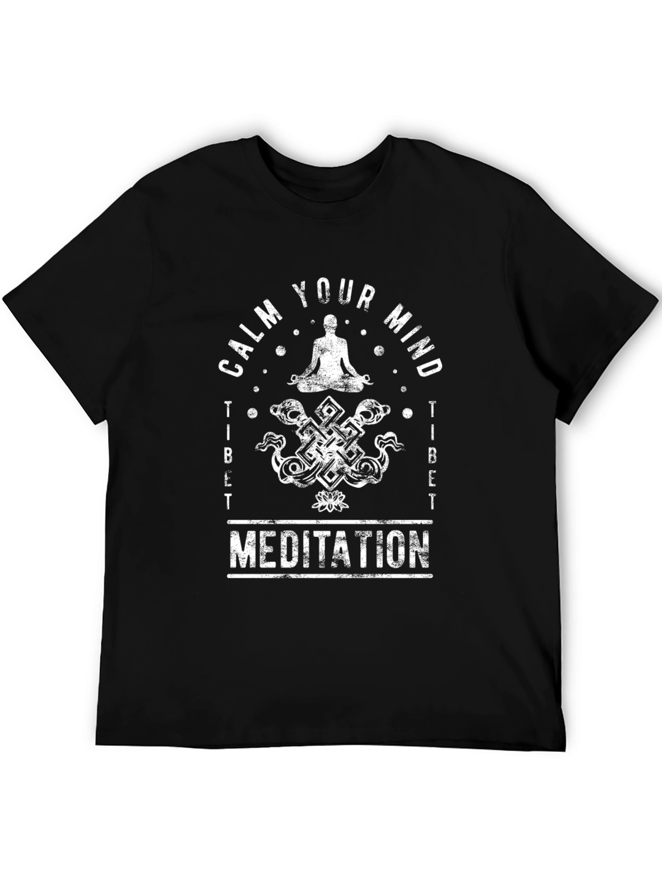 Calm Your Mind Meditation T-Shirt - Spiritual Design