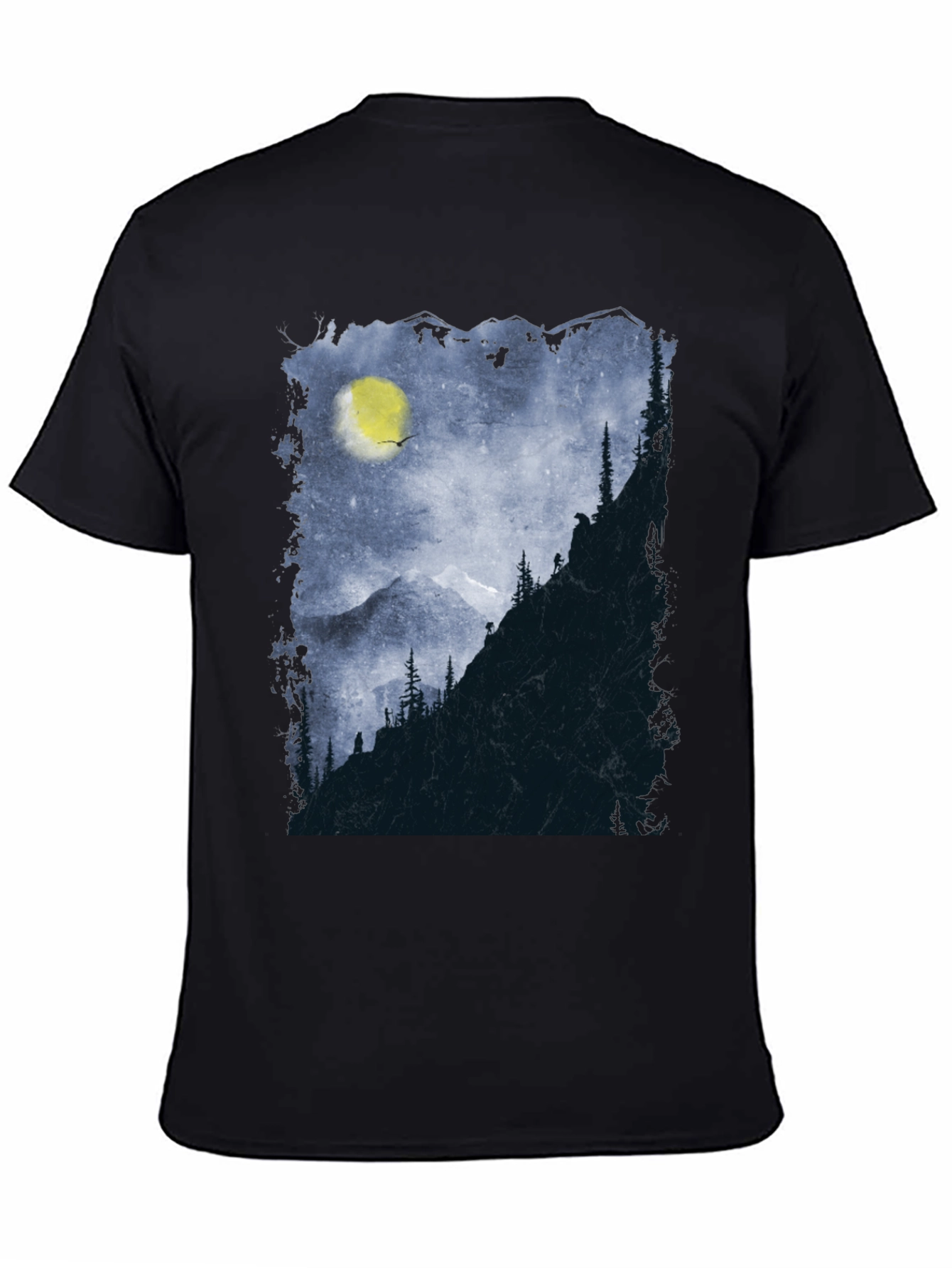 Mountain Moon Graphic Tee - Adventure Awaits