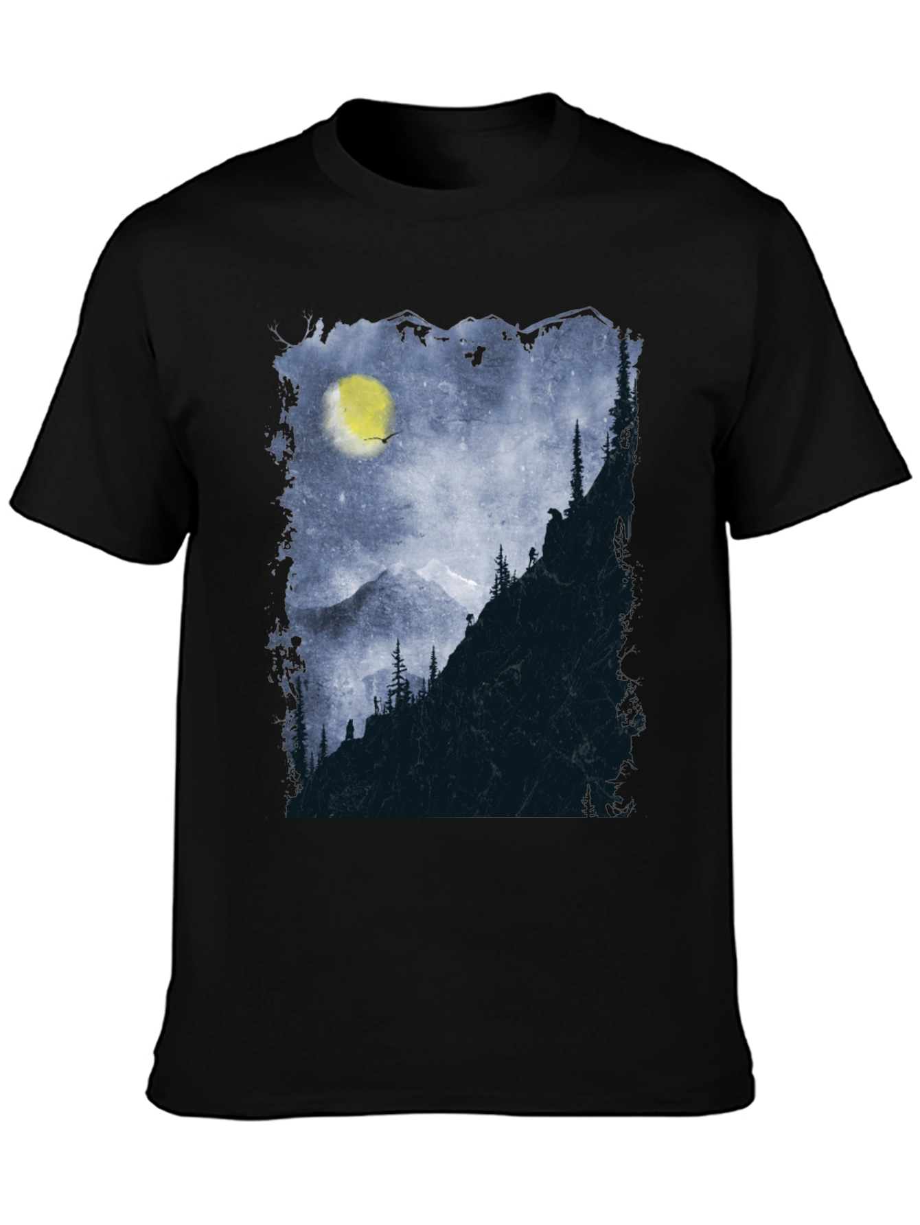 Mountain Moon Graphic Tee - Adventure Awaits