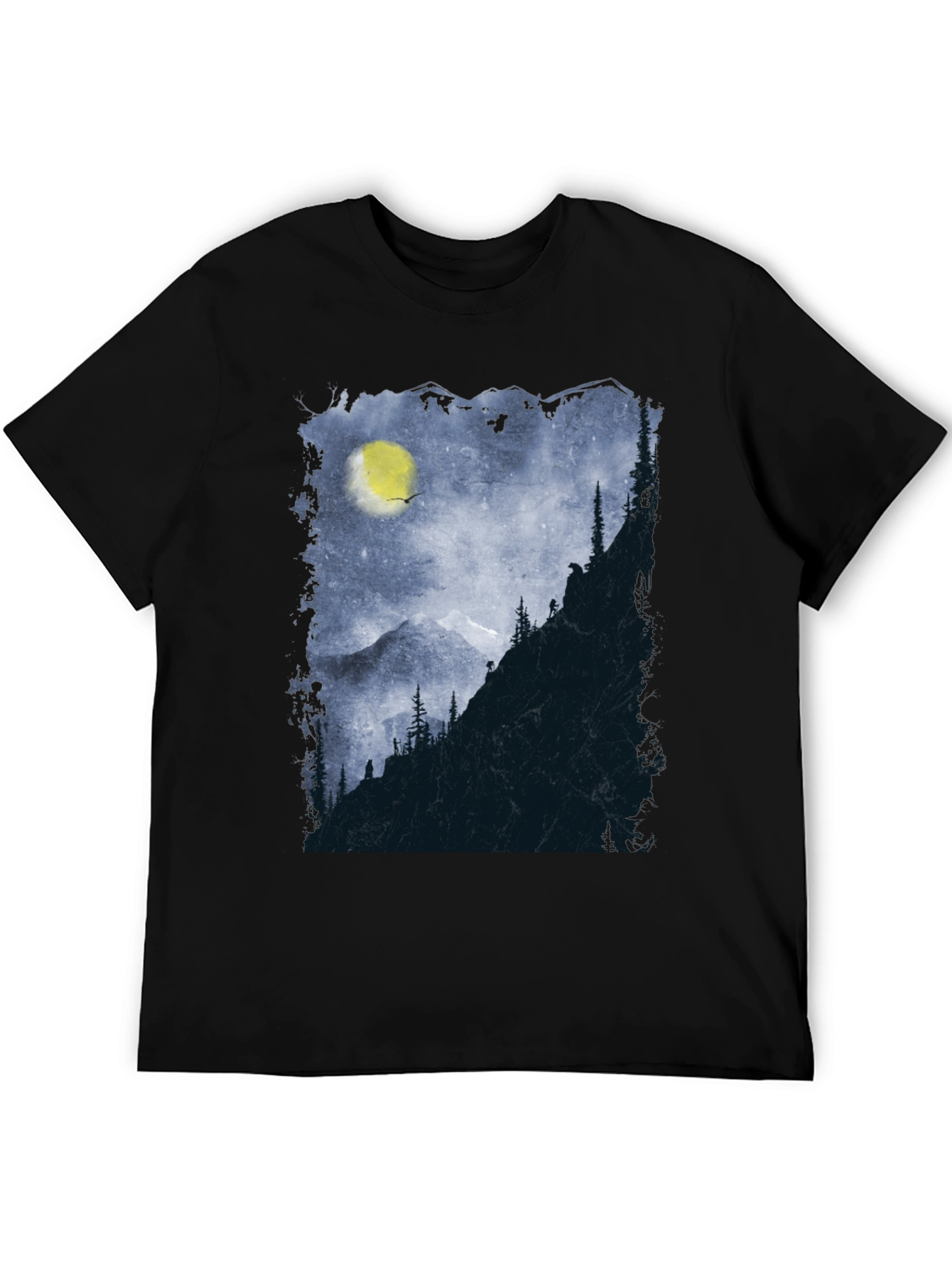 Mountain Moon Graphic Tee - Adventure Awaits