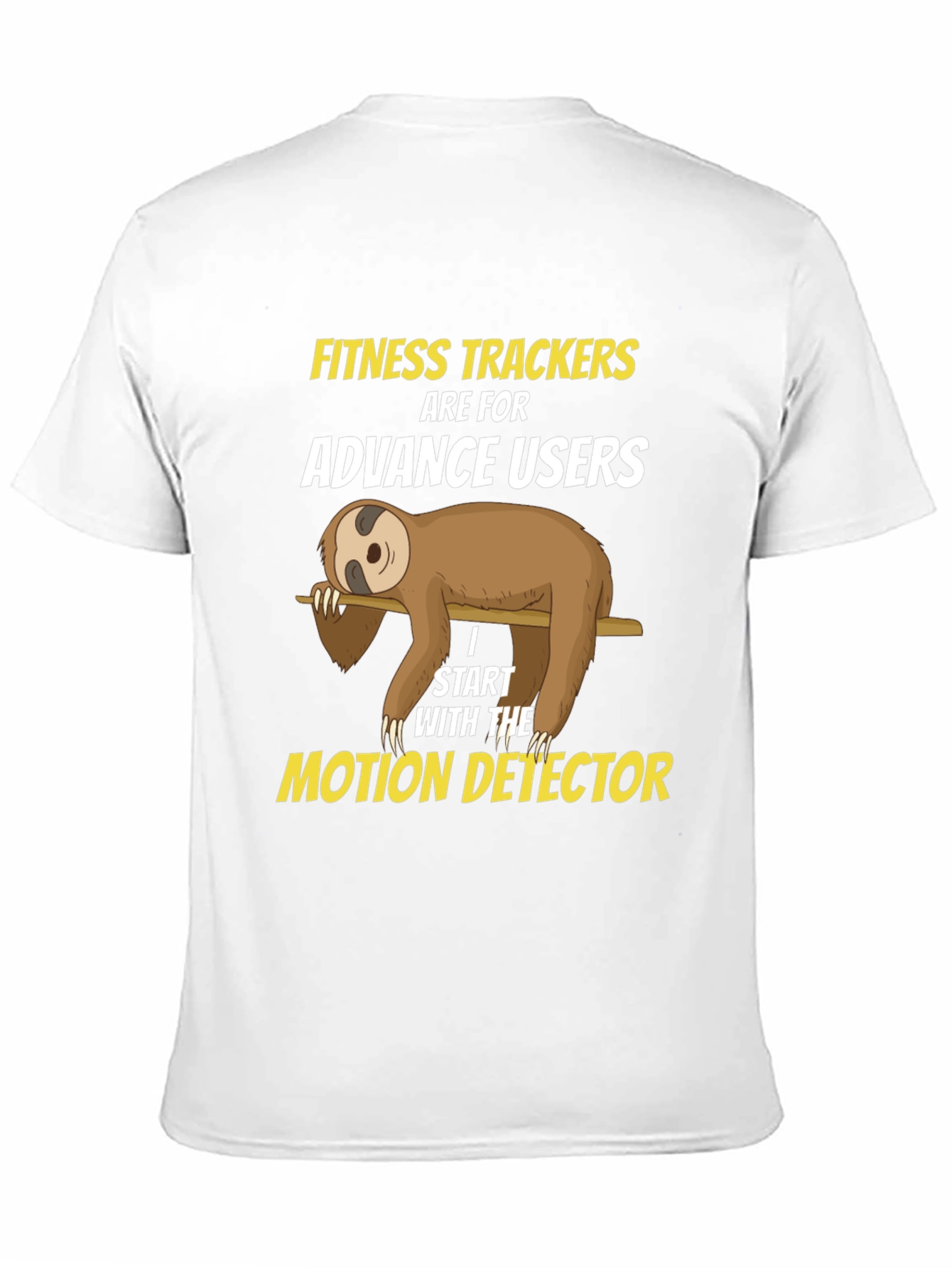 Funny Sloth Fitness Tracker T-Shirt