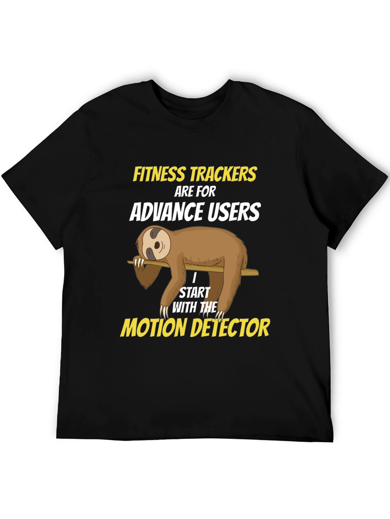 Funny Sloth Fitness Tracker T-Shirt
