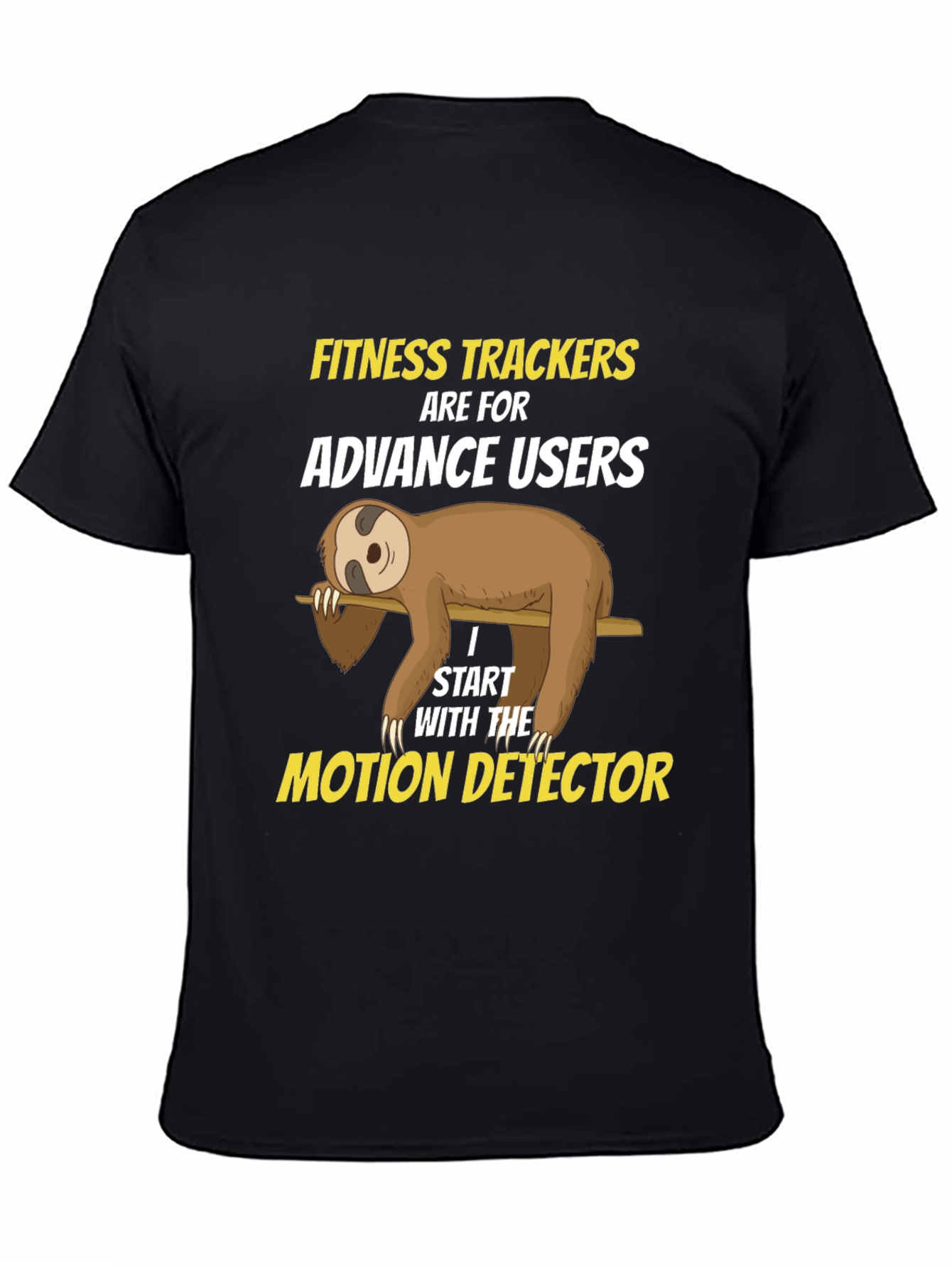 Funny Sloth Fitness Tracker T-Shirt
