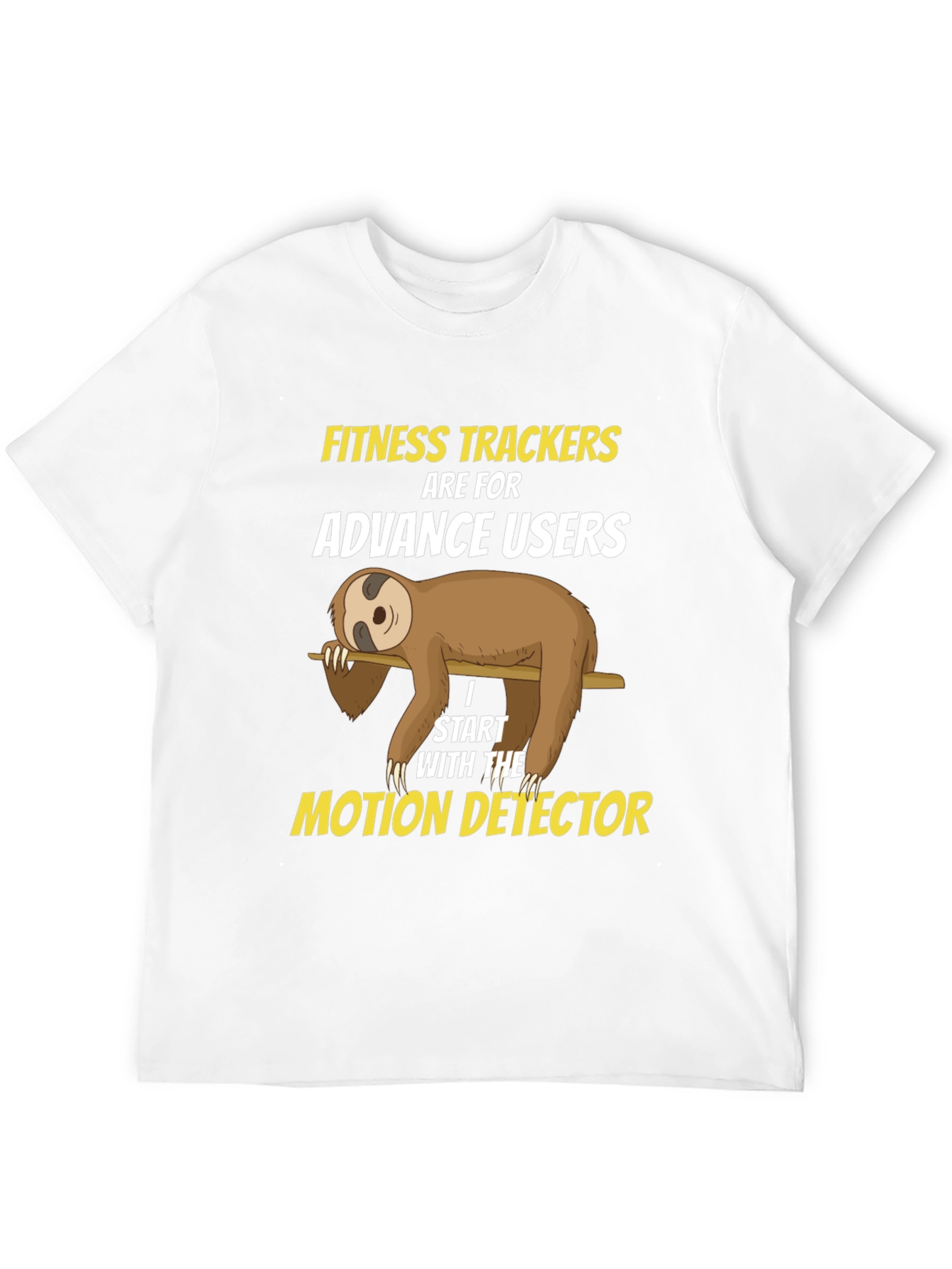 Funny Sloth Fitness Tracker T-Shirt