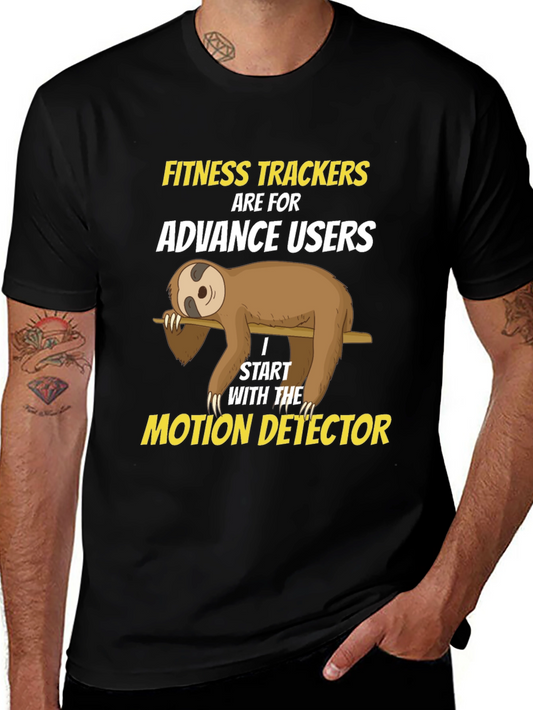 Funny Sloth Fitness Tracker T-Shirt