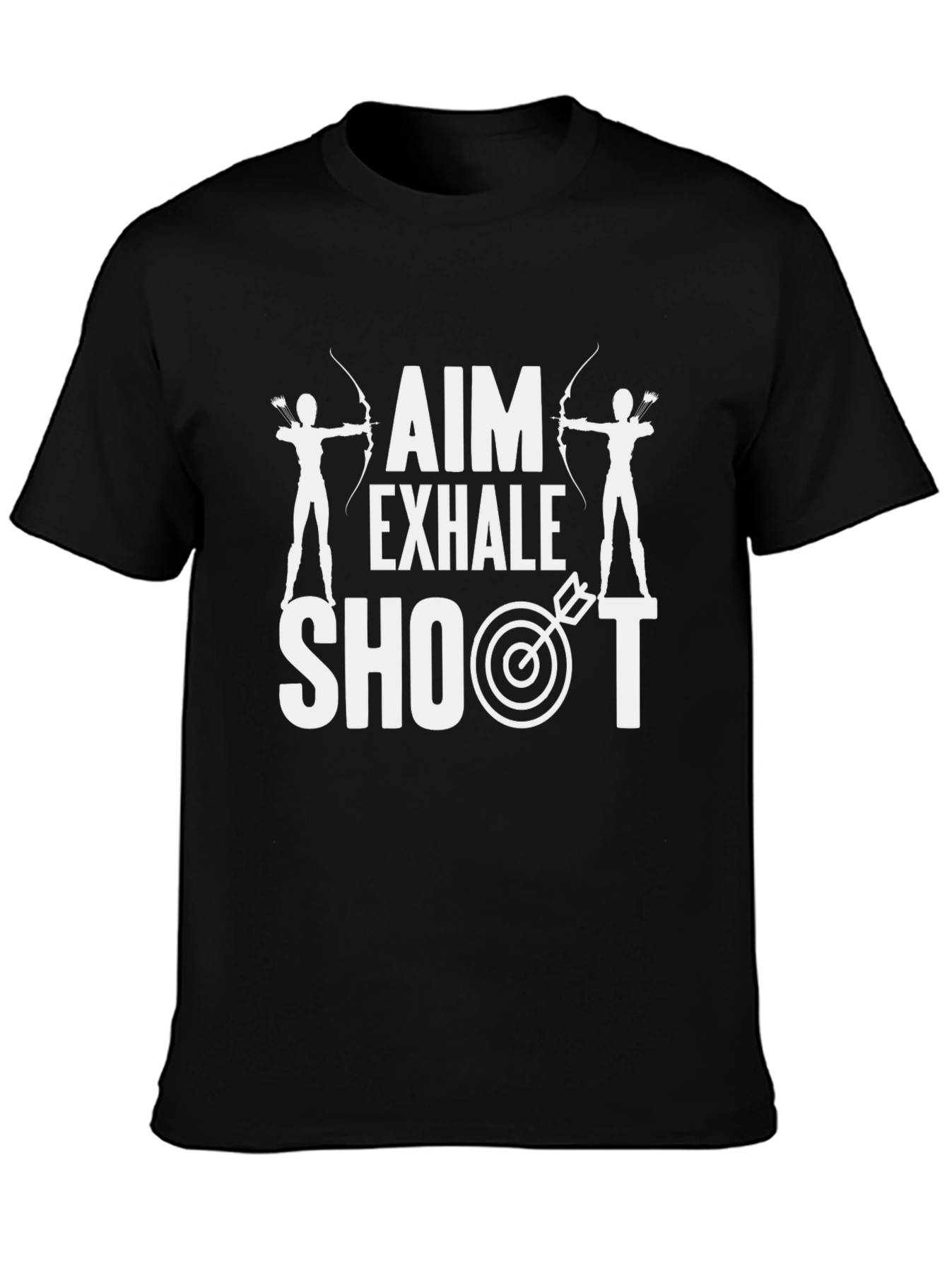 Archery T-Shirt: Aim Exhale Shoot Graphic Tee