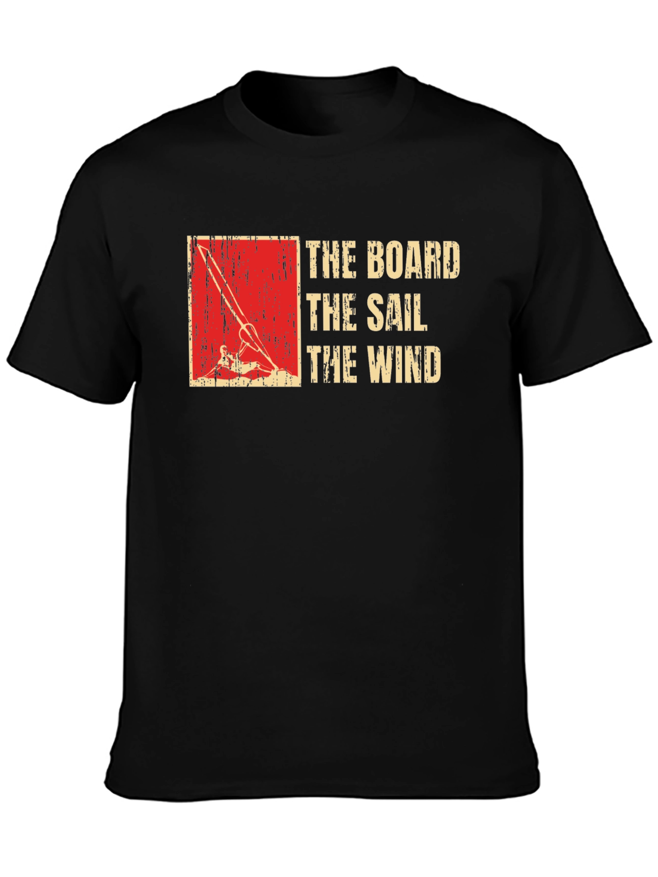 The Board The Sail The Wind Tee - Black