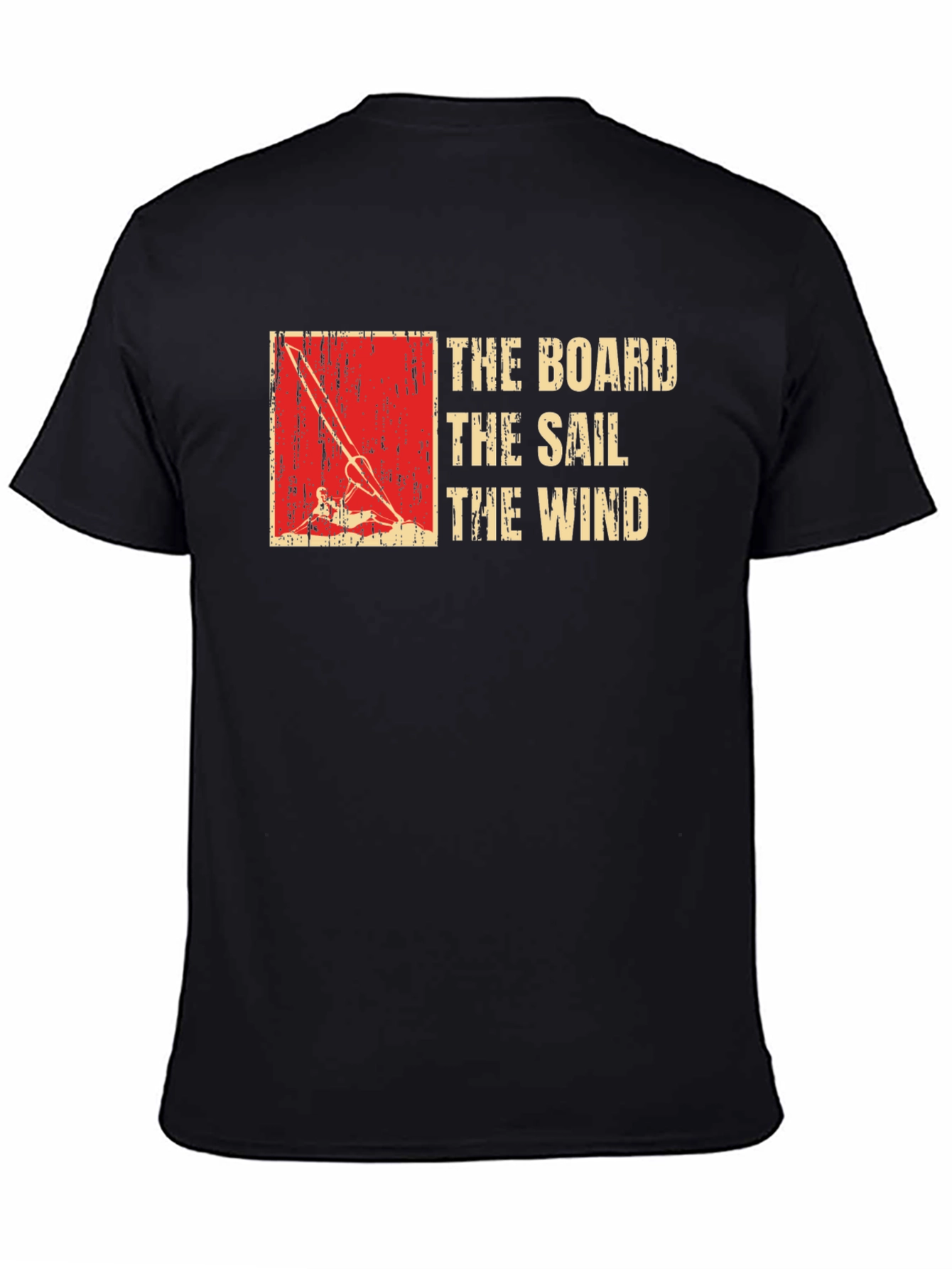 The Board The Sail The Wind Tee - Black