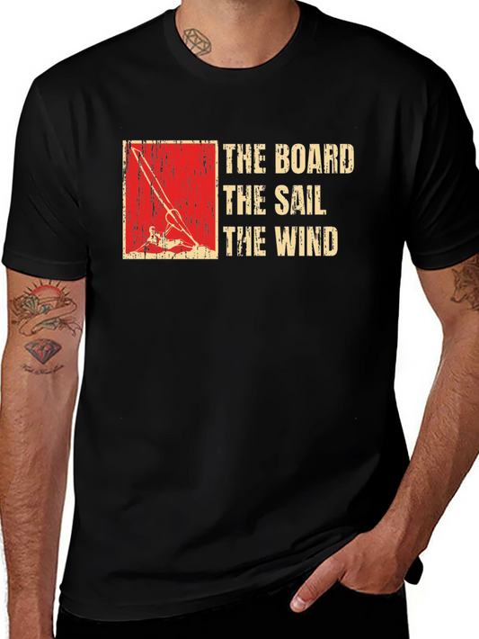 The Board The Sail The Wind Tee - Black