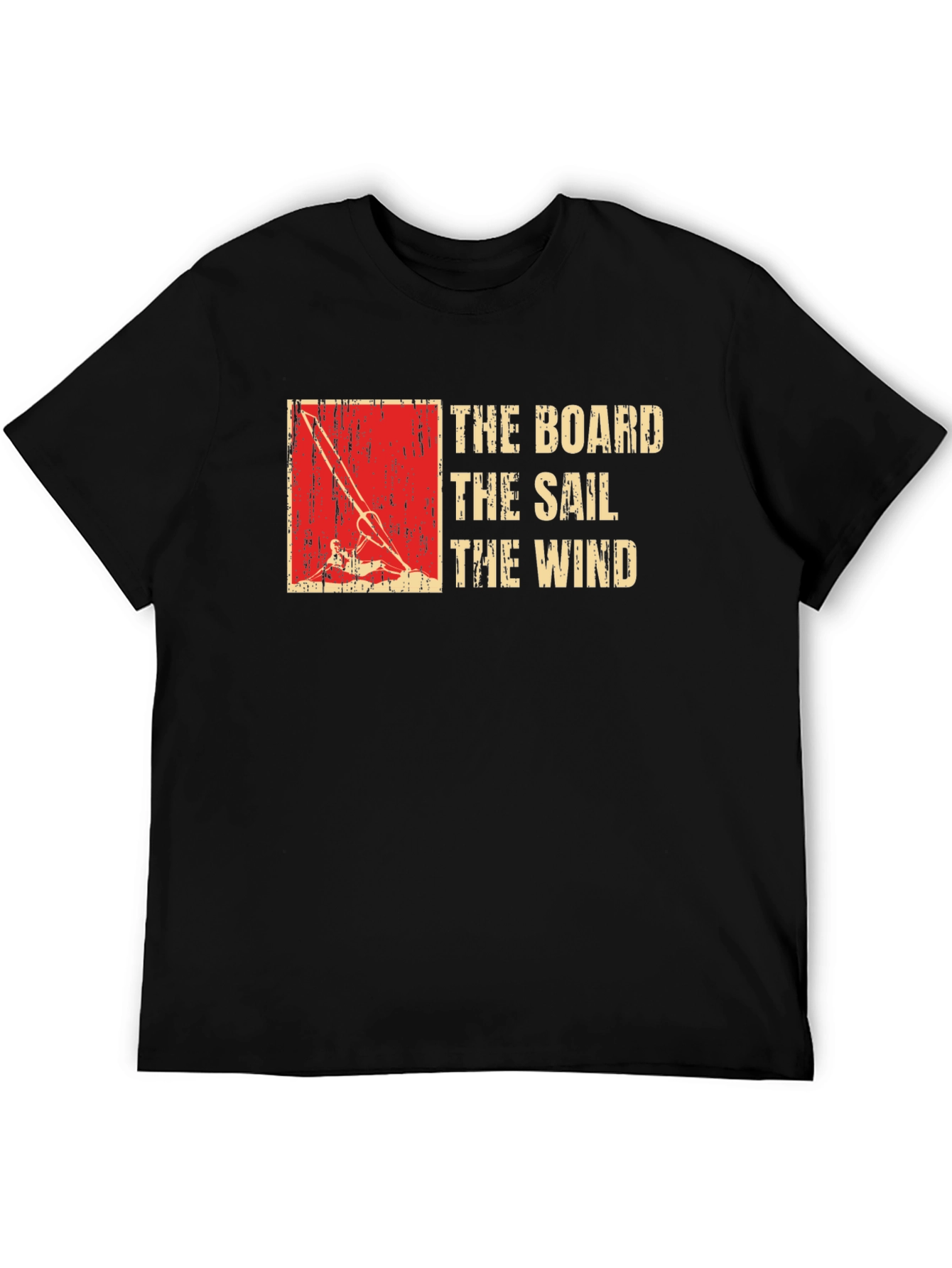 The Board The Sail The Wind Tee - Black