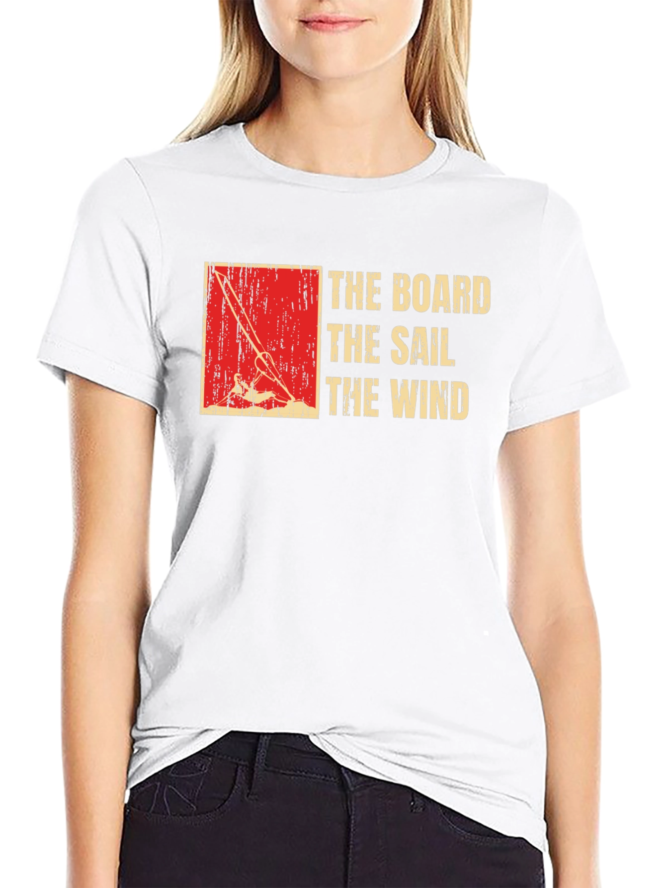The Board The Sail The Wind Tee - Black