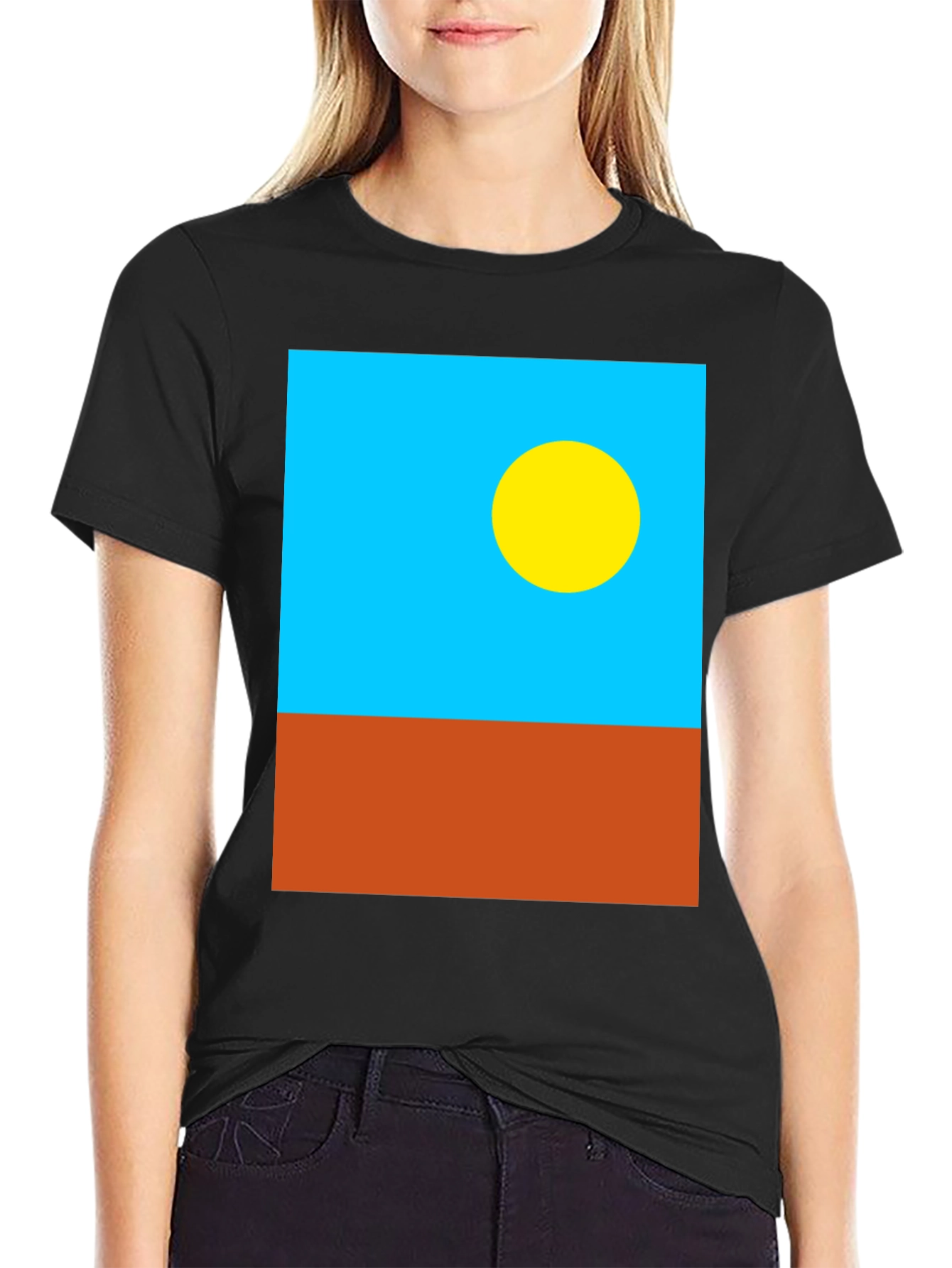 Palau Flag Graphic T-Shirt - Black Cotton Tee