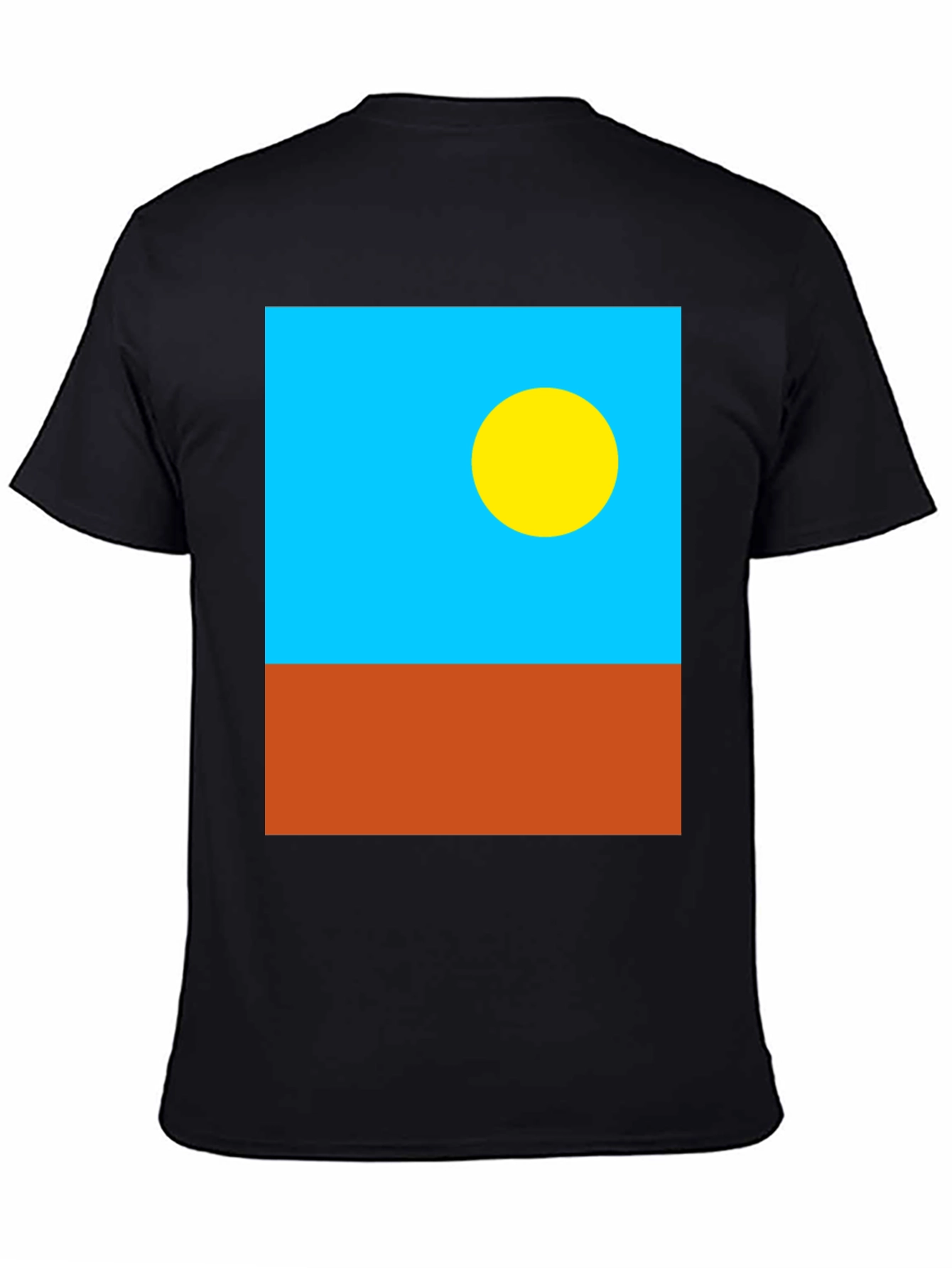 Palau Flag Graphic T-Shirt - Black Cotton Tee