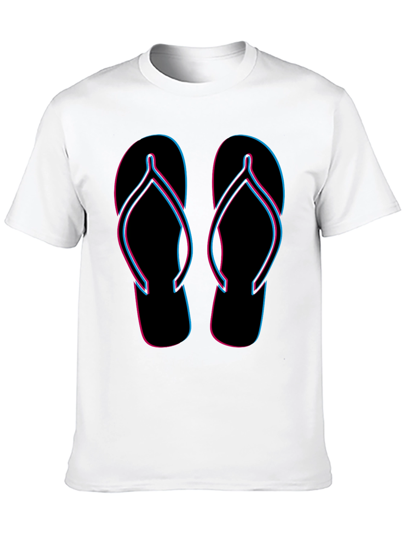 Flip Flop Graphic Tee - Retro Summer Style