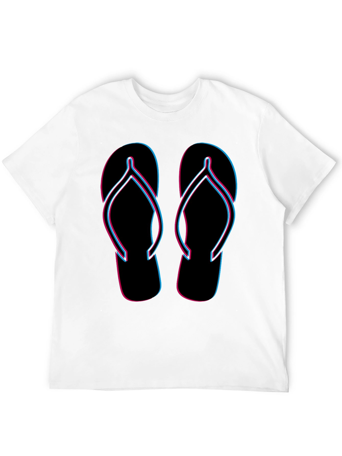 Flip Flop Graphic Tee - Retro Summer Style