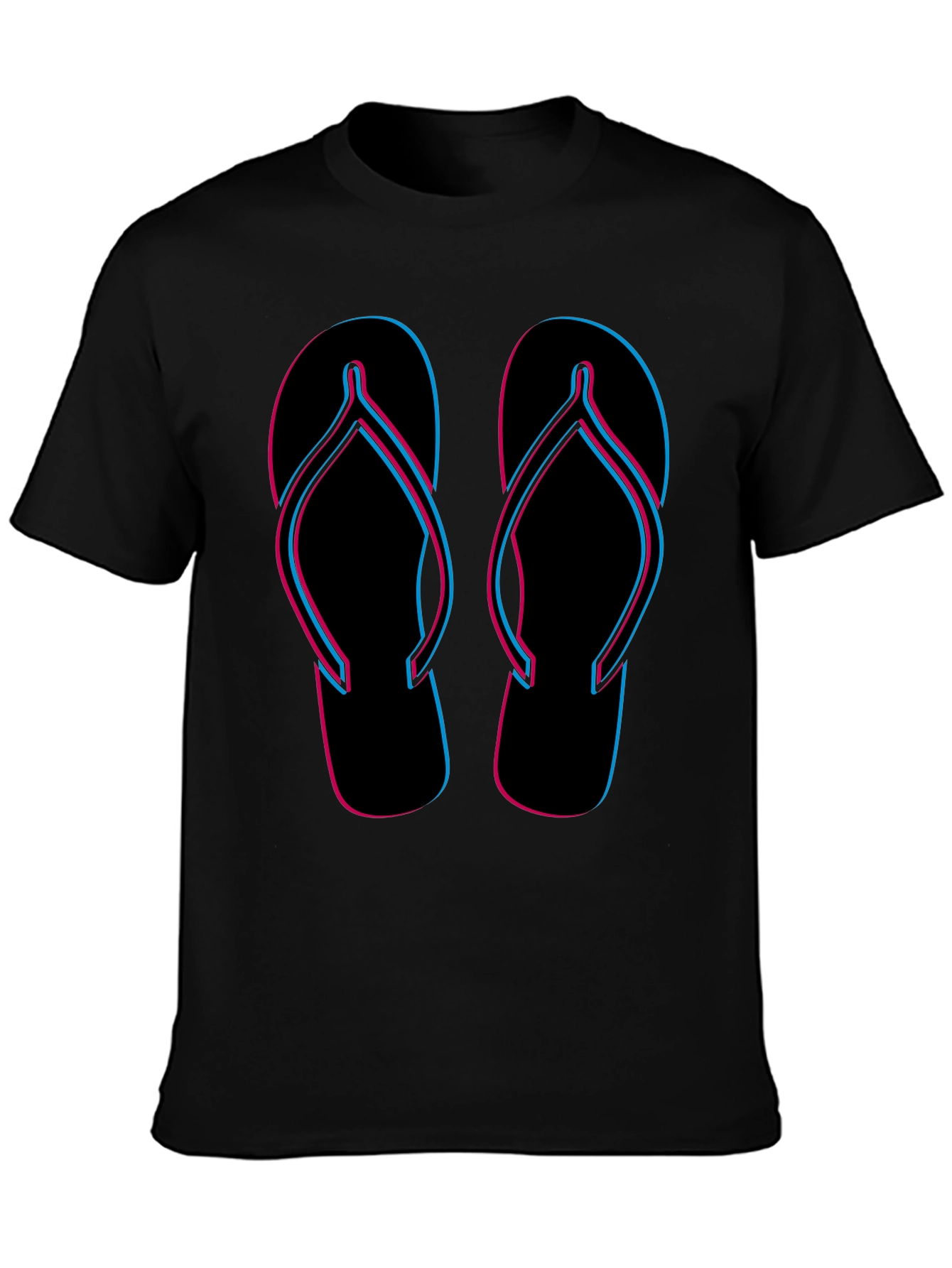 Flip Flop Graphic Tee - Retro Summer Style