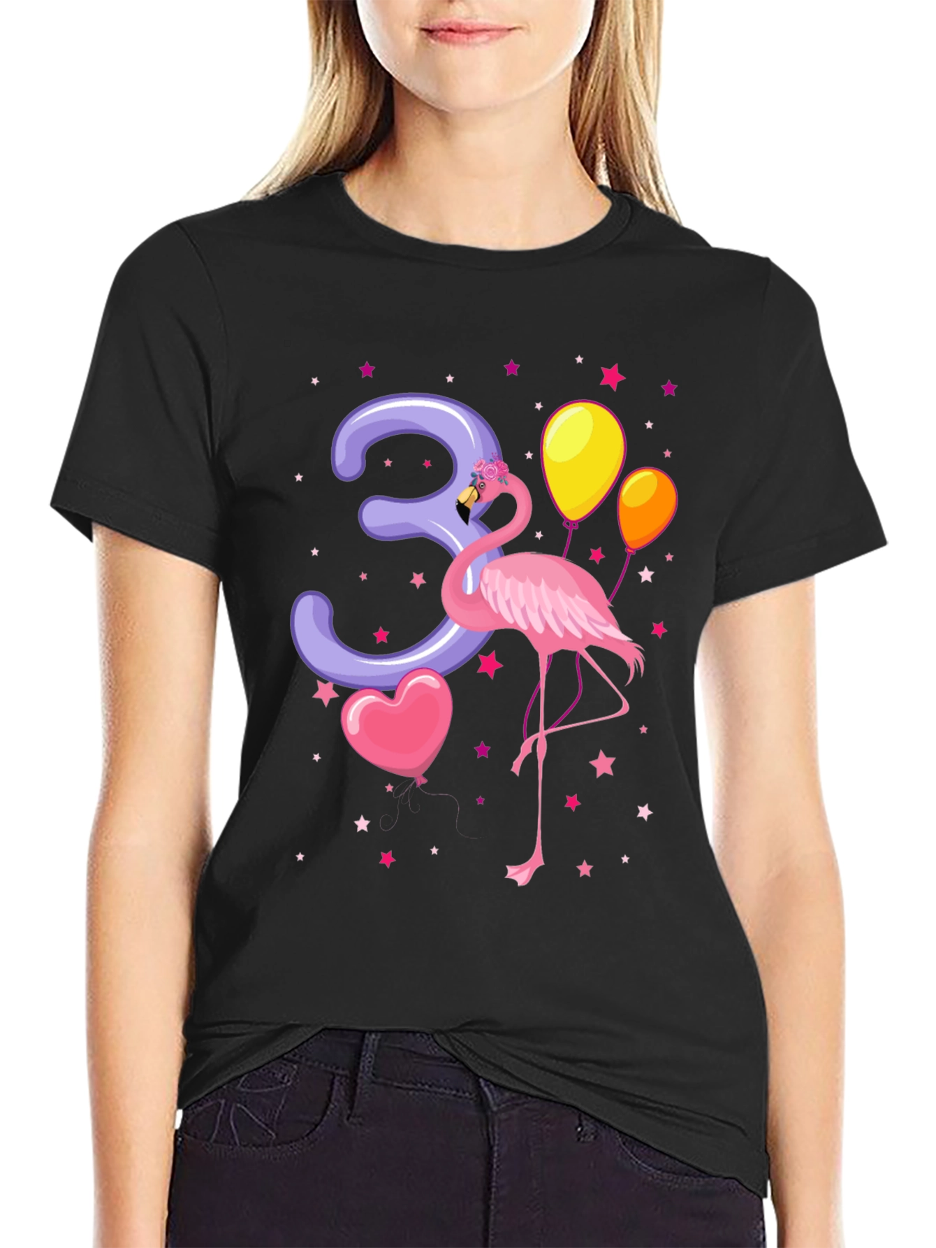 Flamingo Birthday T-Shirt - 3rd Birthday