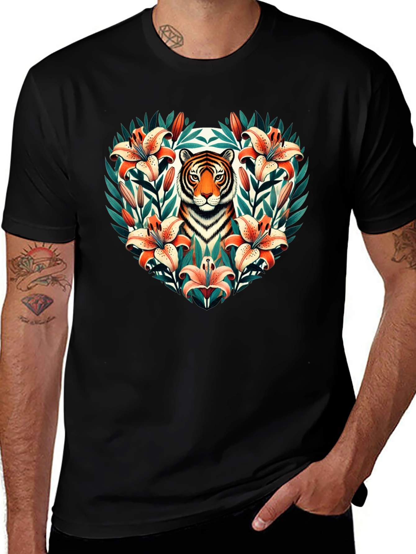 Tiger Lily Heart Graphic Tee