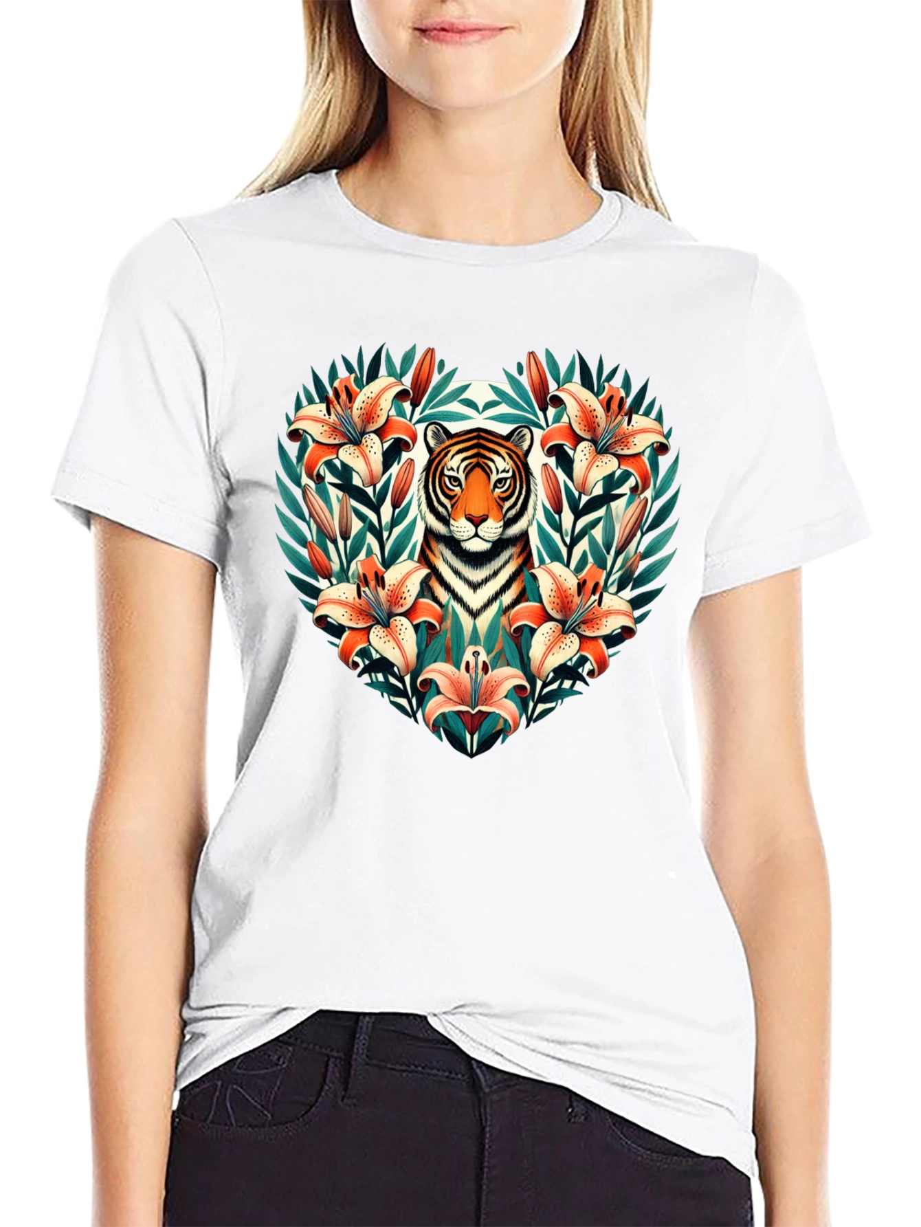 Tiger Lily Heart Graphic Tee