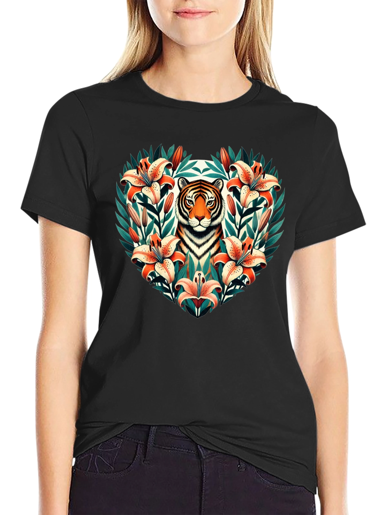 Tiger Lily Heart Graphic Tee