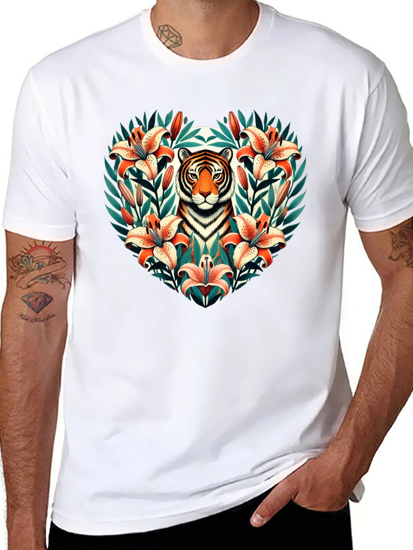 Tiger Lily Heart Graphic Tee