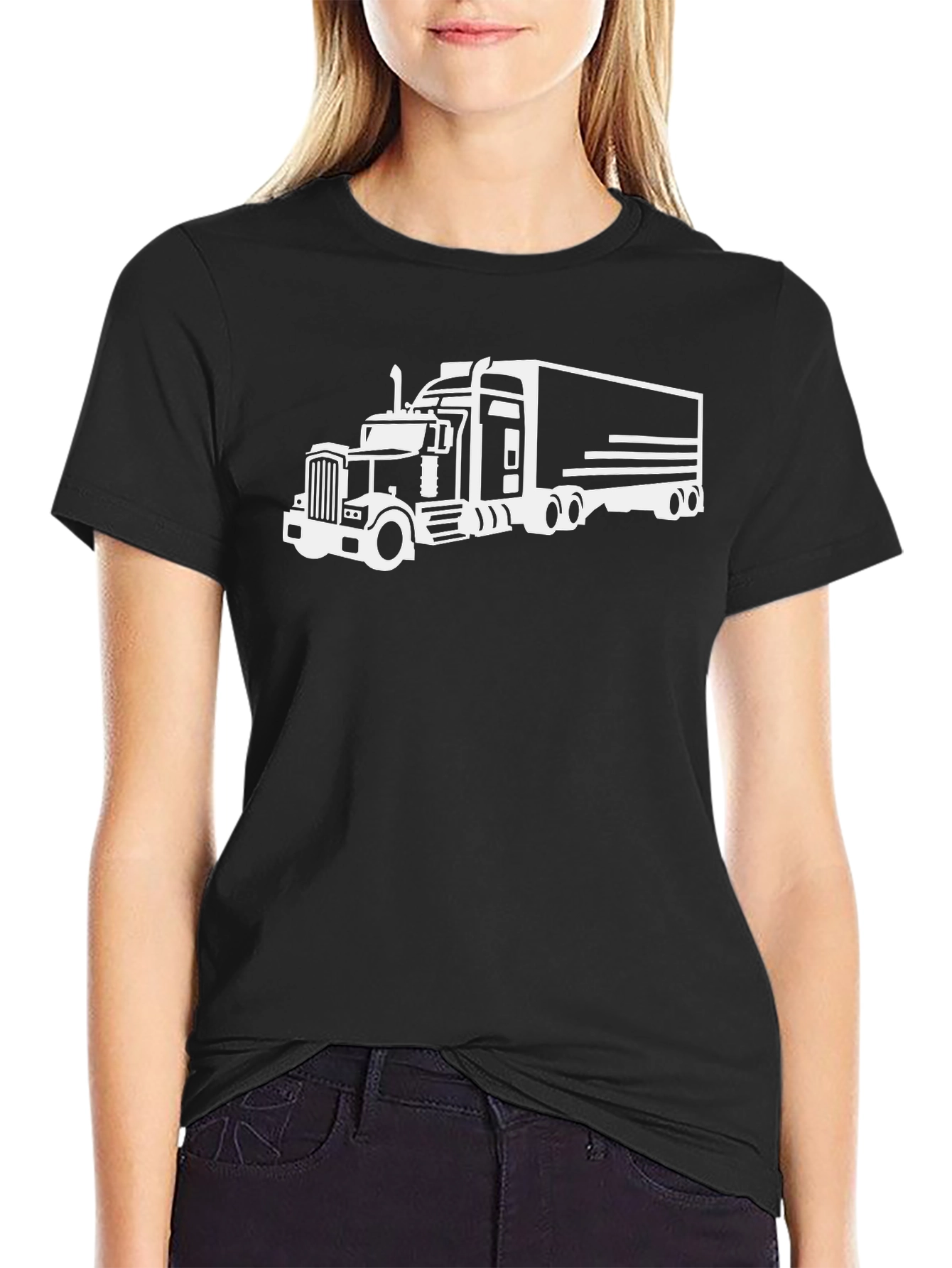 Truckers Graphic Tee - Black Cotton