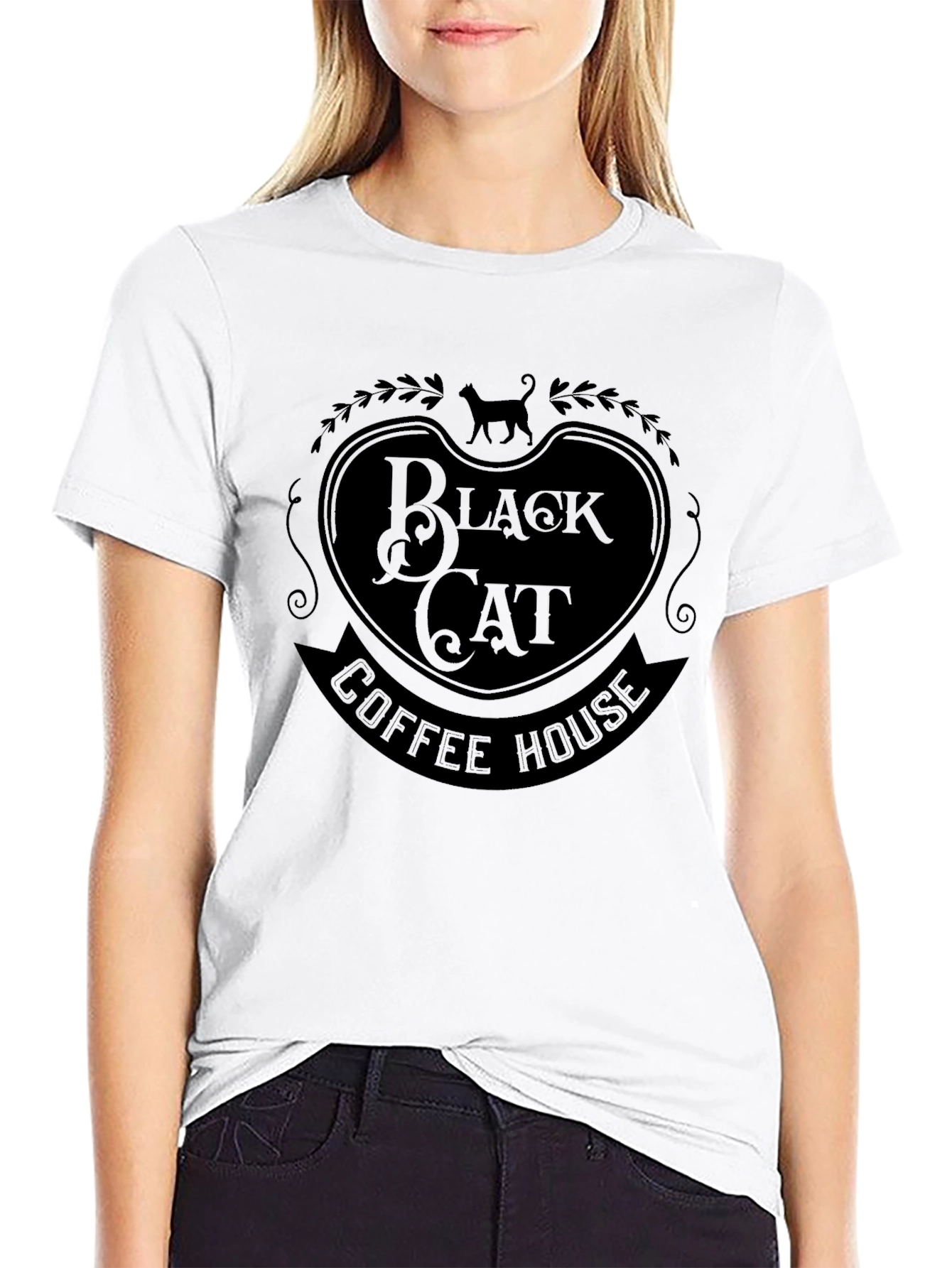 Black Cat Coffee House Graphic Tee