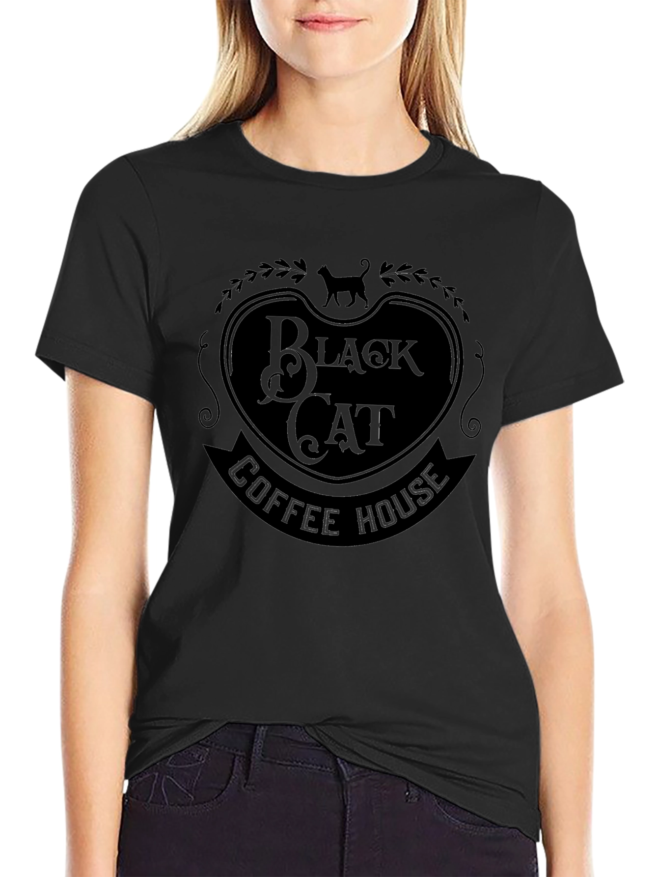 Black Cat Coffee House Graphic Tee