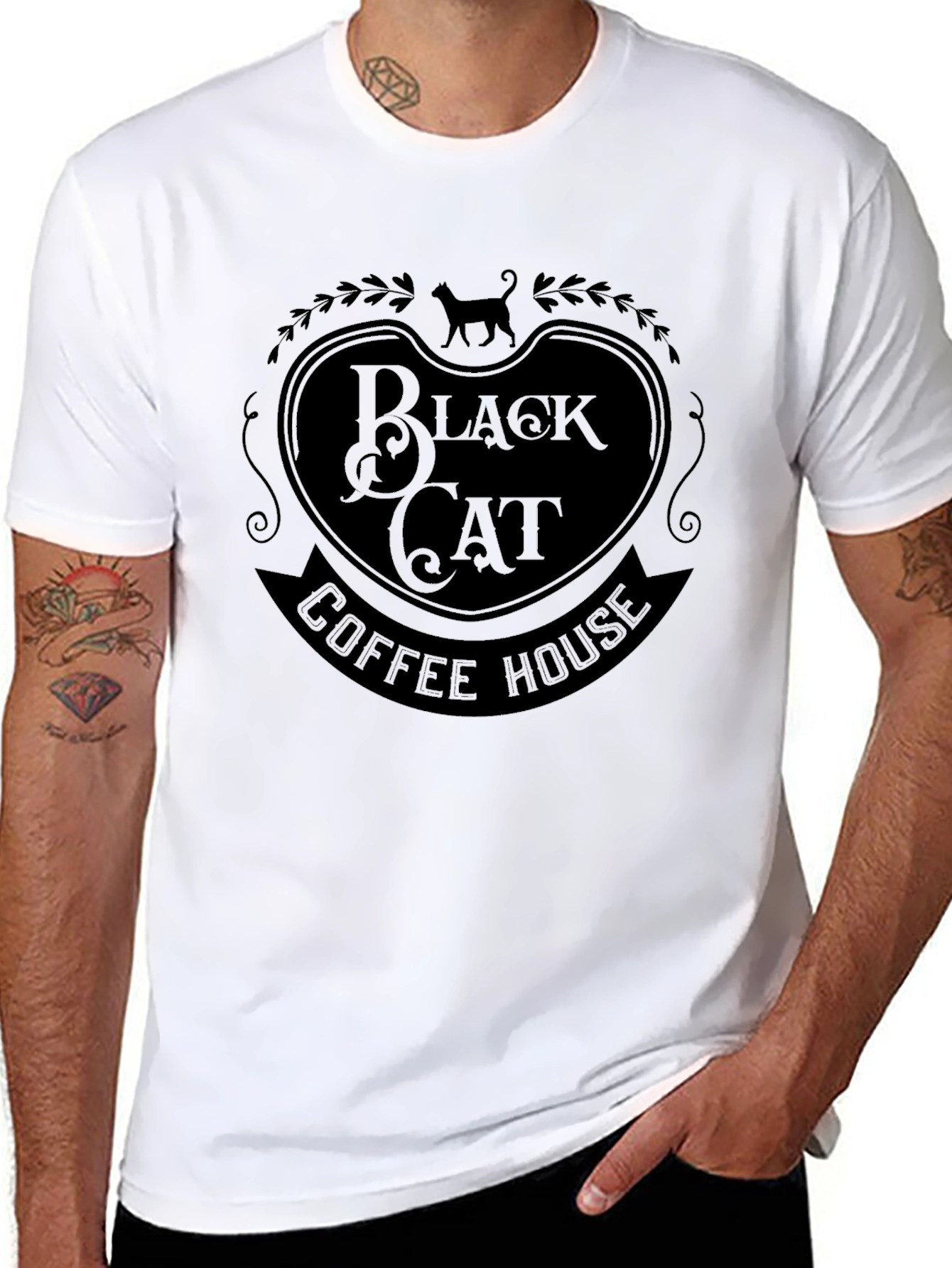 Black Cat Coffee House Graphic Tee
