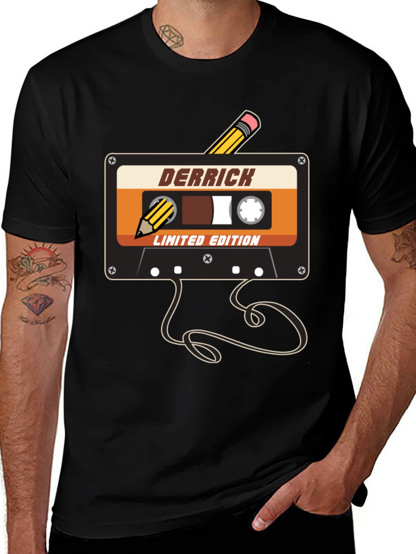 Derrick Cassette Tape Limited Edition Graphic Tee