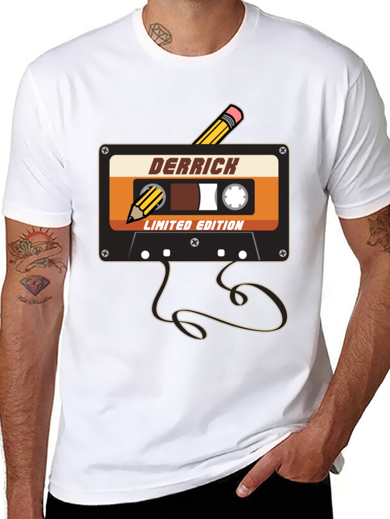 Derrick Cassette Tape Limited Edition Graphic Tee