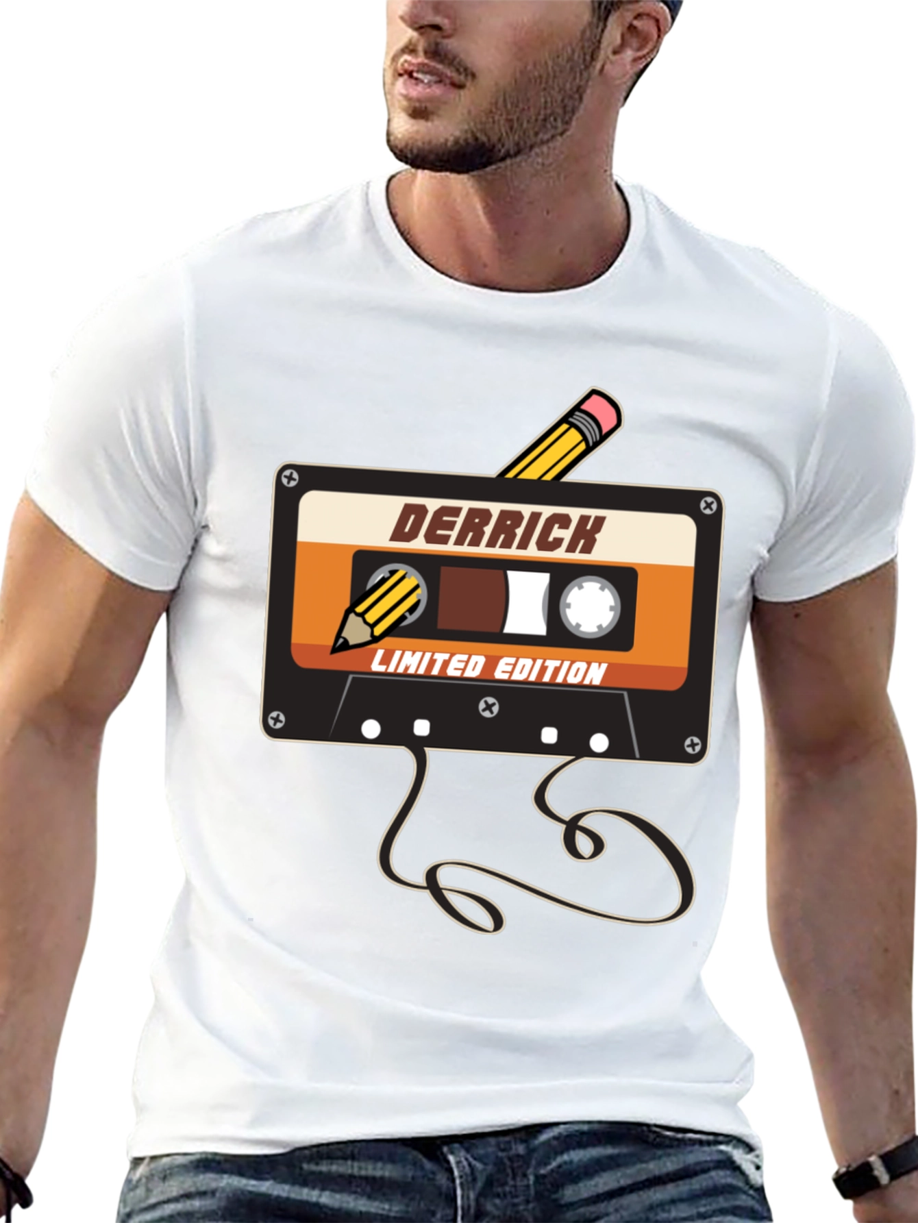 Derrick Cassette Tape Limited Edition Graphic Tee