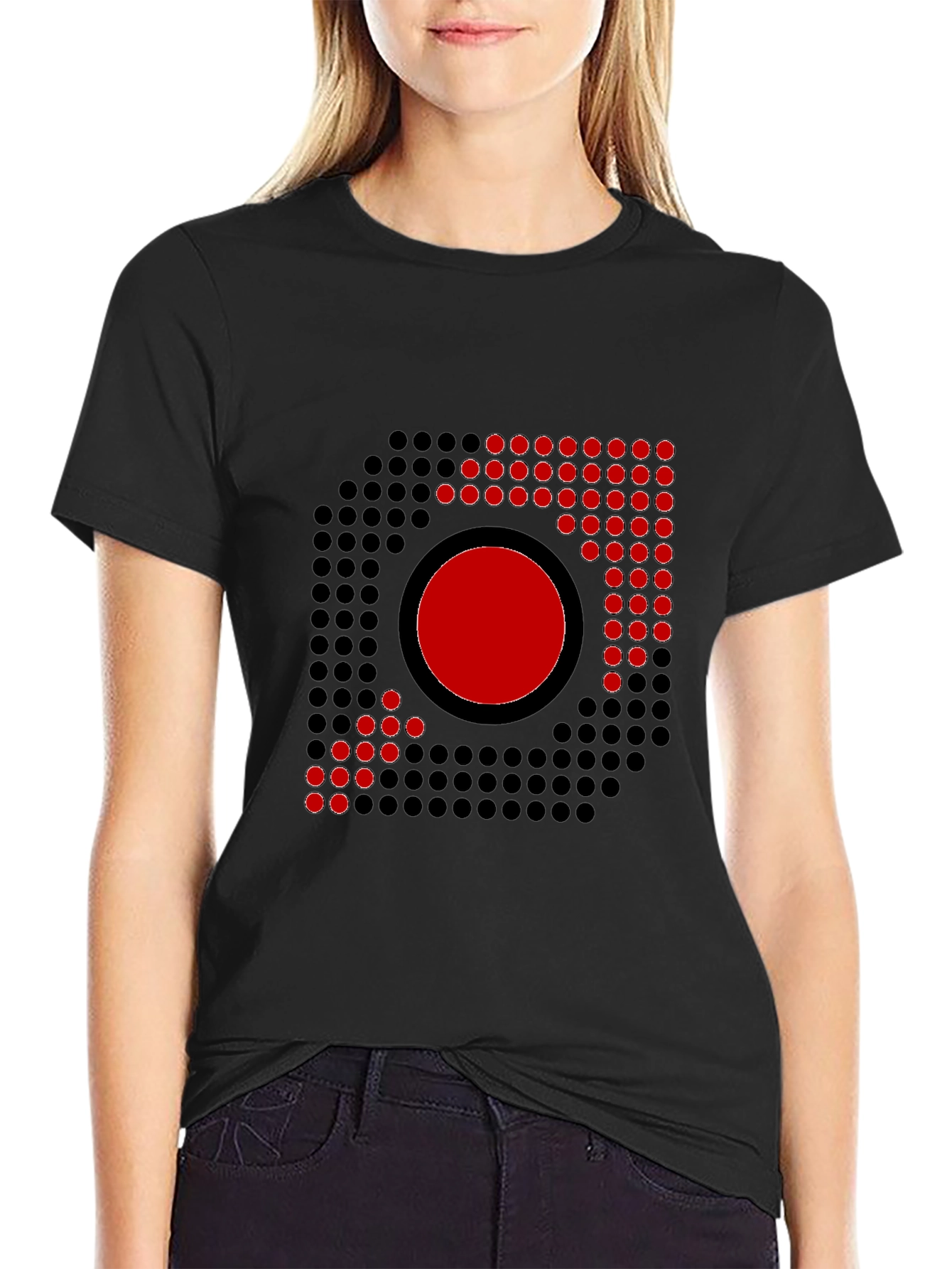 Modern Geometric Circle Graphic T-Shirt