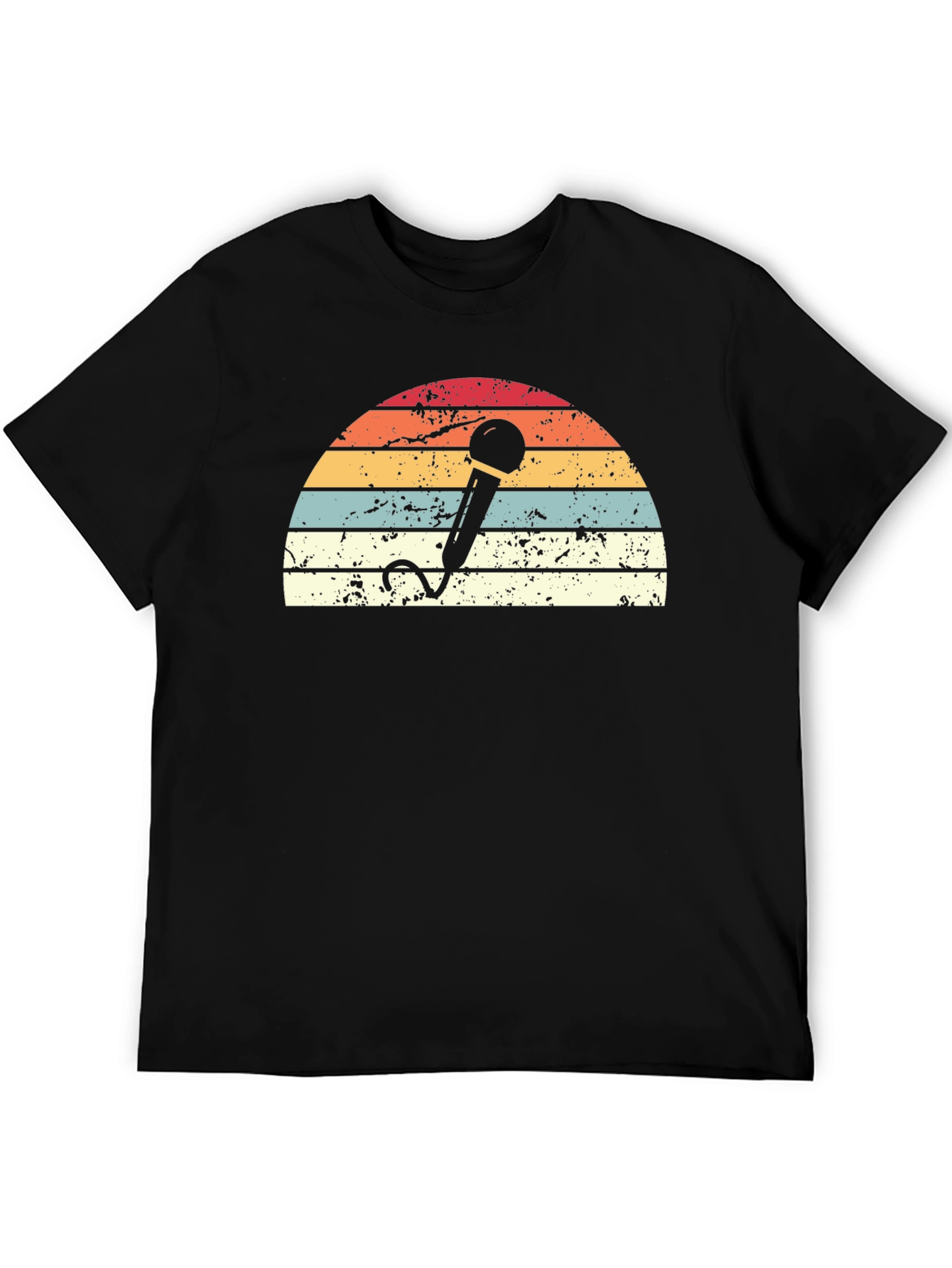Retro Microphone Graphic T-Shirt
