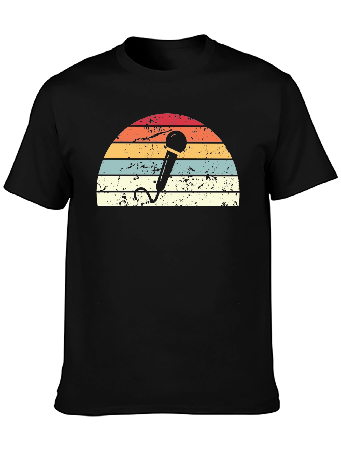 Retro Microphone Graphic T-Shirt