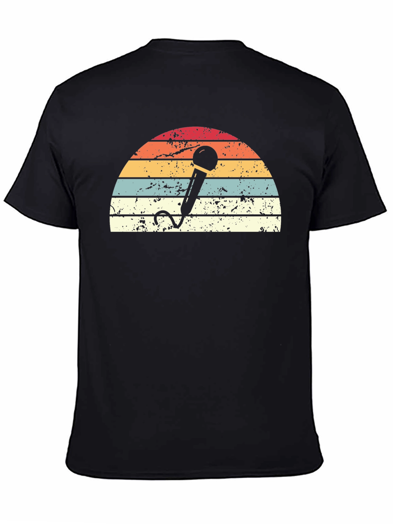 Retro Microphone Graphic T-Shirt