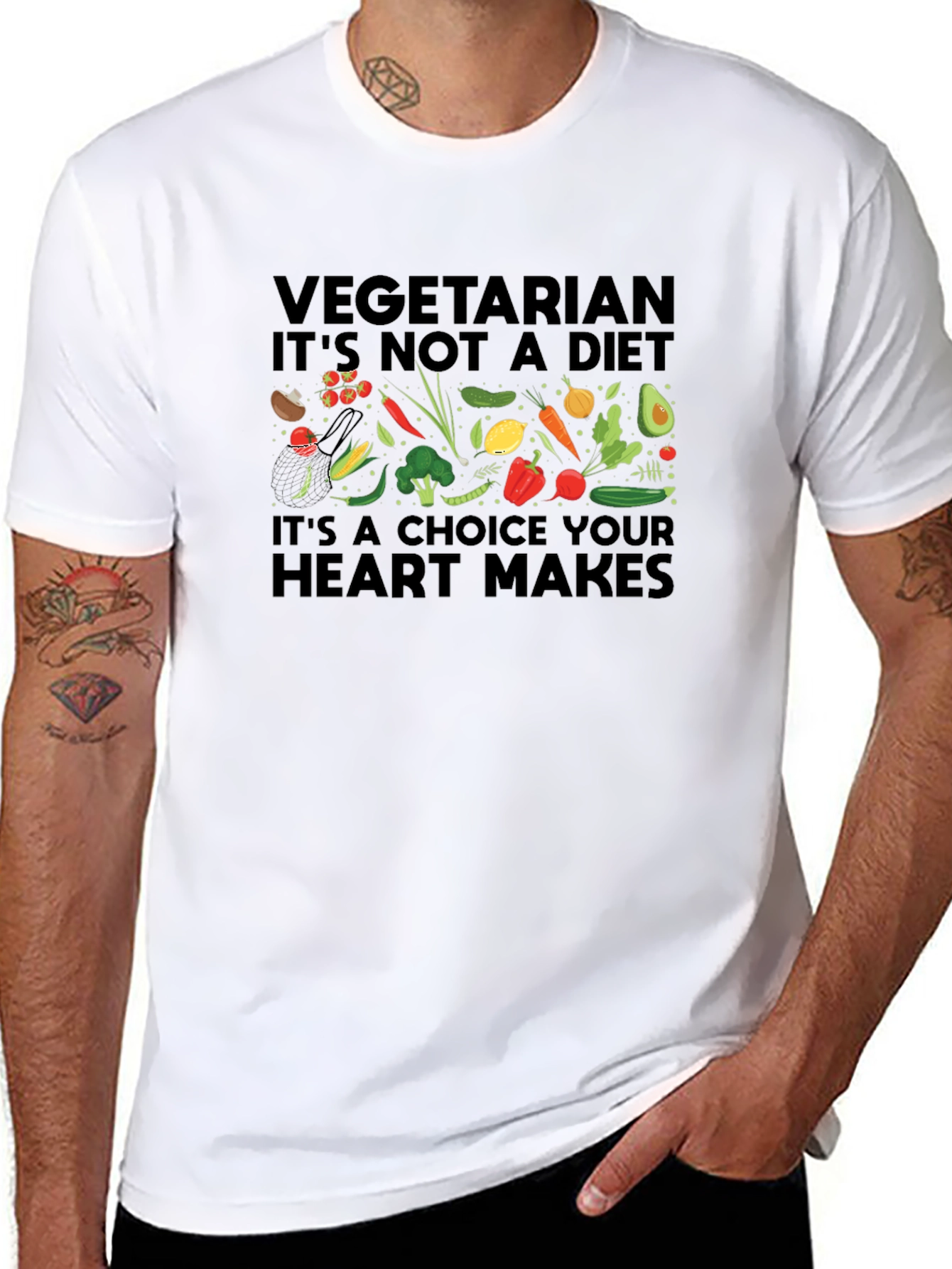 Vegetarian Choice Graphic T-Shirt