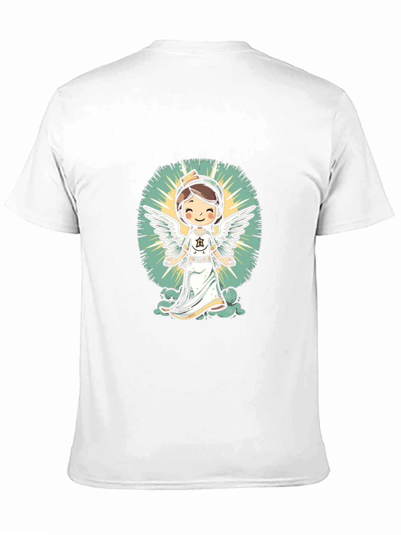 Angel Nurse Graphic Tee - Unisex Black T-Shirt