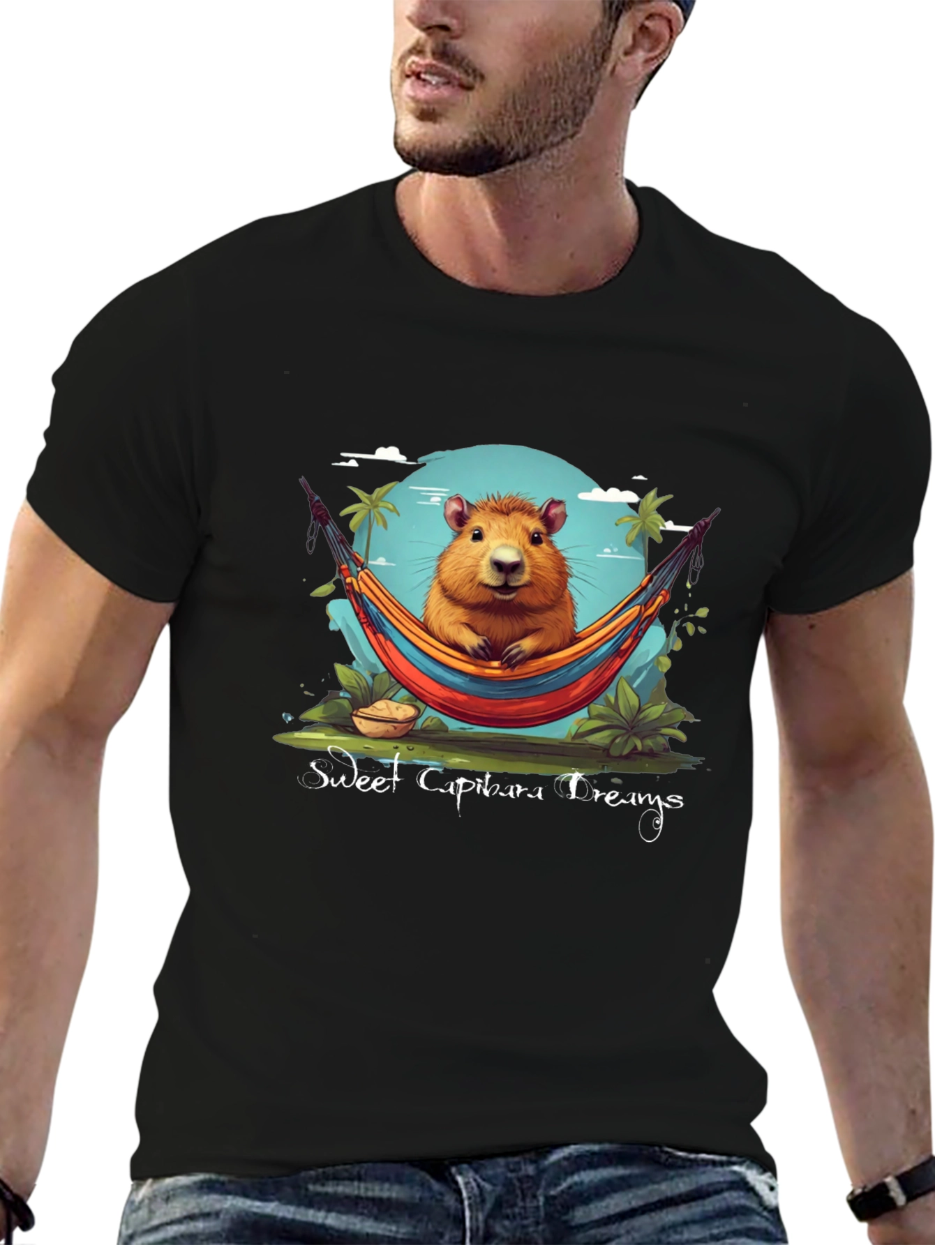 Sweet Capybara Dreams Graphic Tee