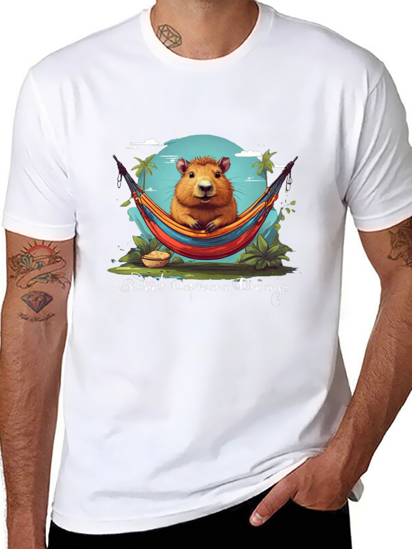 Sweet Capybara Dreams Graphic Tee