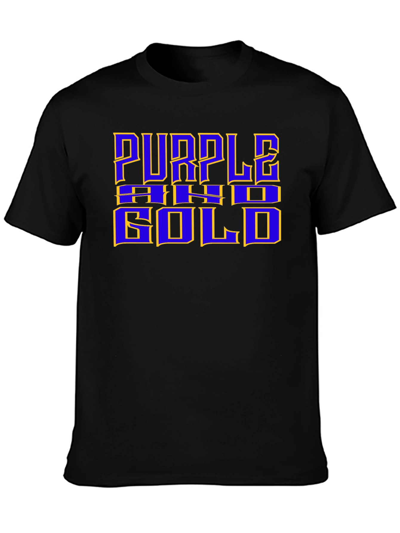 Purple and Gold Graphic Tee