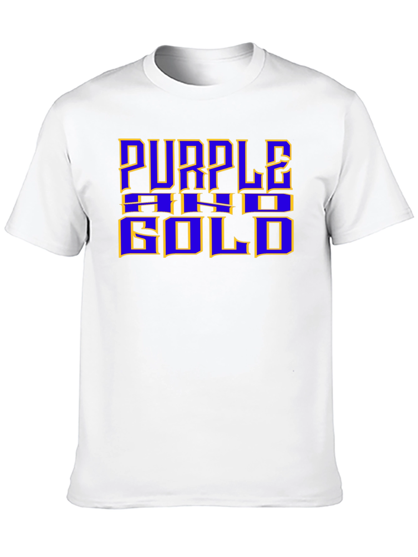 Purple and Gold Graphic Tee