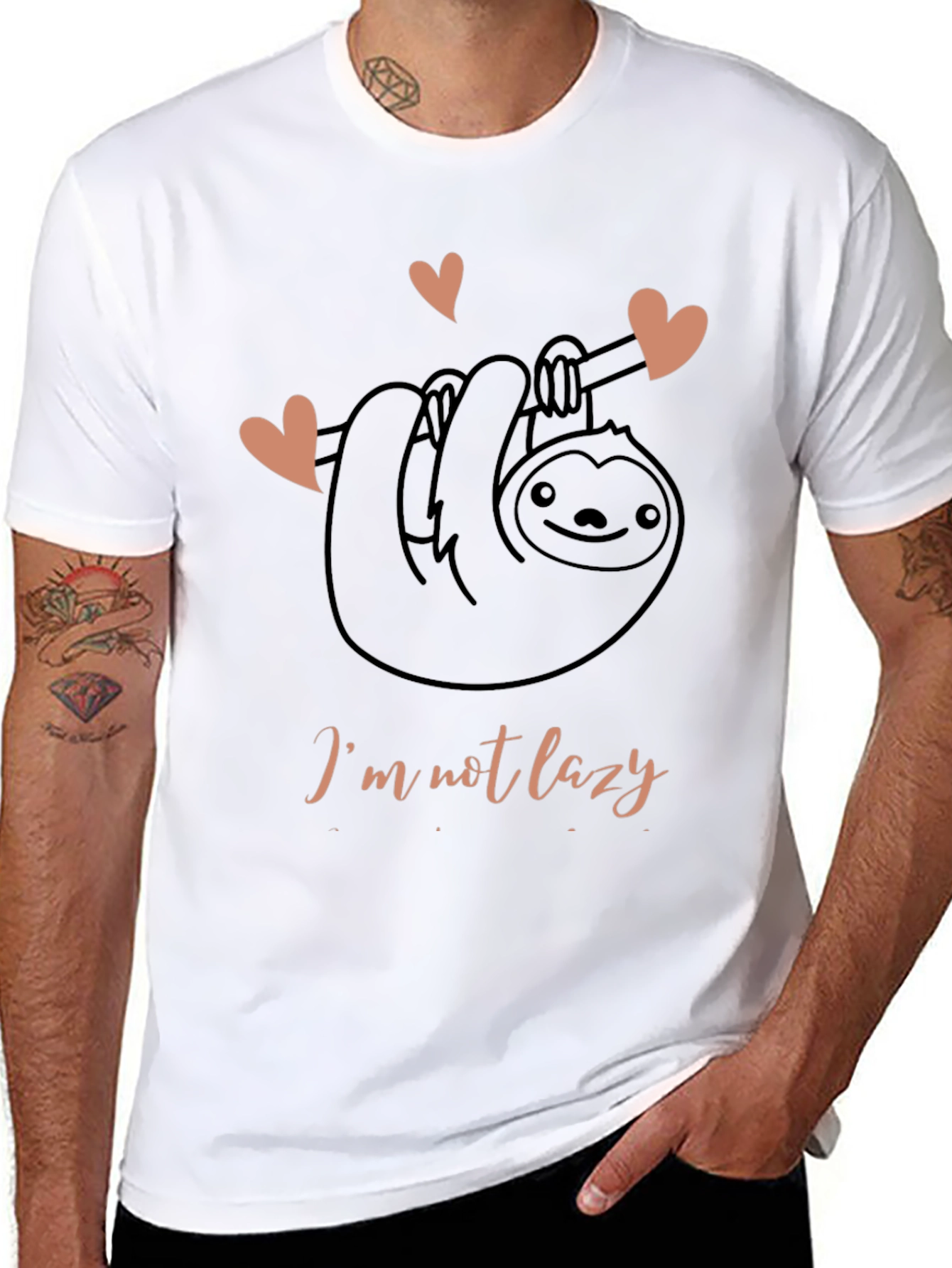 Im Not Lazy Sloth Graphic Tee
